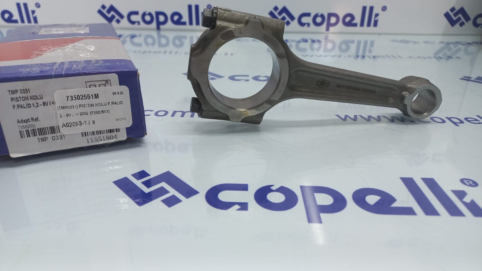 73502551M - (TMP0331) PISTON KOLU F.PALIO 1.2 - 8V / -= 2002 (73502551) / MOTORTEC