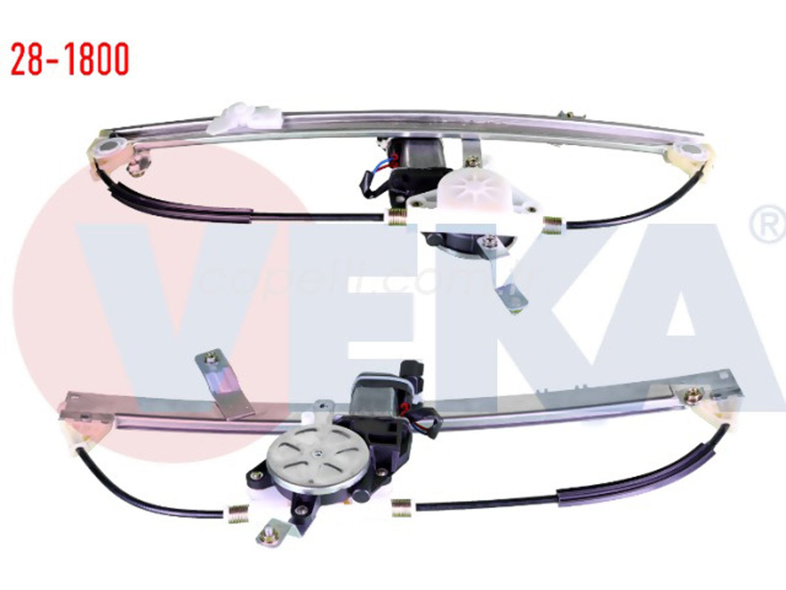 7595322V - (28-1800)CAM KRIKOSU SOL (ON) ELEKTRIKLI (023) TEMPRA TIPO (WR-FI001)7595322;(WR-FI001) / VEKA