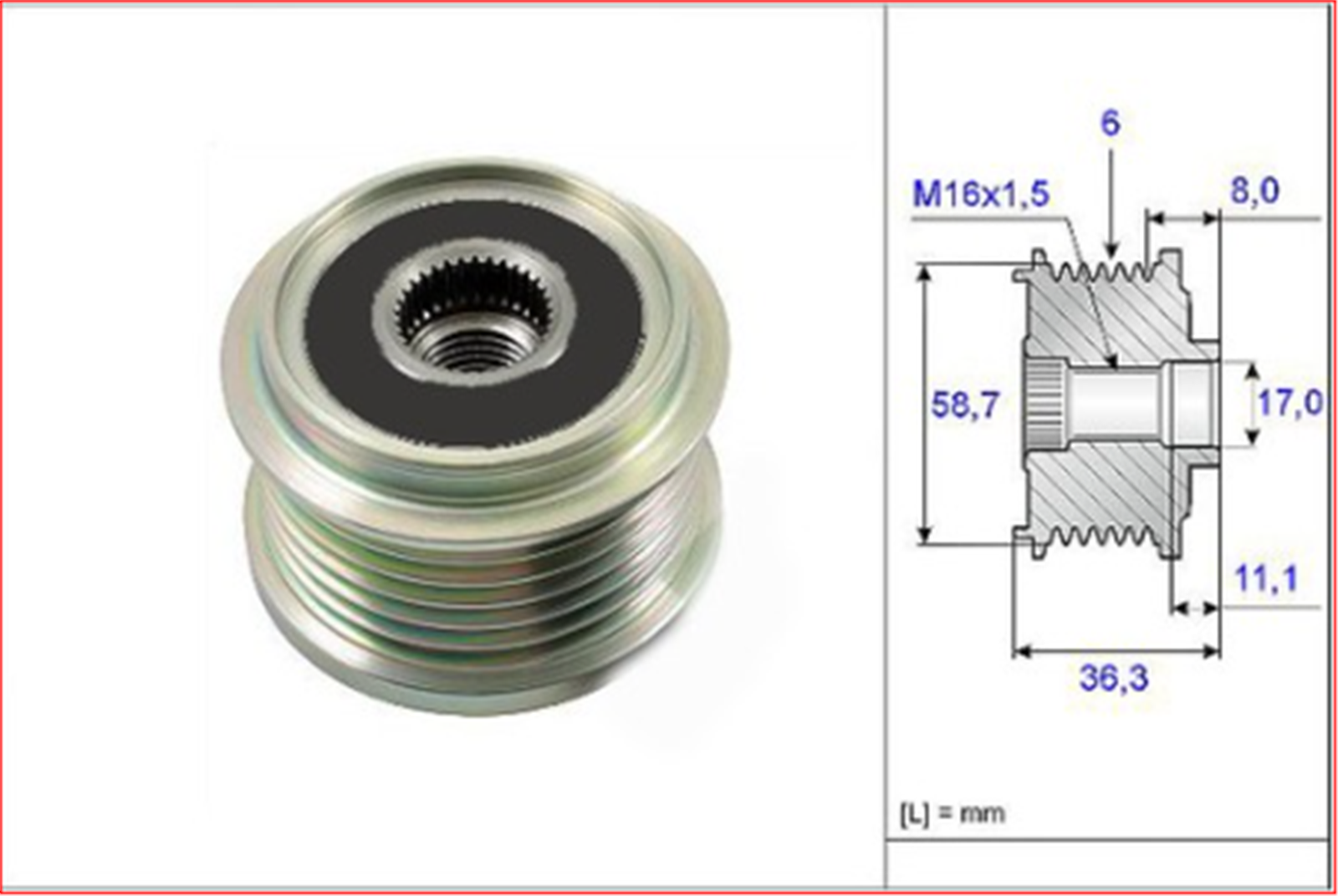 77364082V - (588033)KASNAK,ALTERNATOR 59914 DUCATO OAP7131-535016010-VALEO-FIAT / VALEO