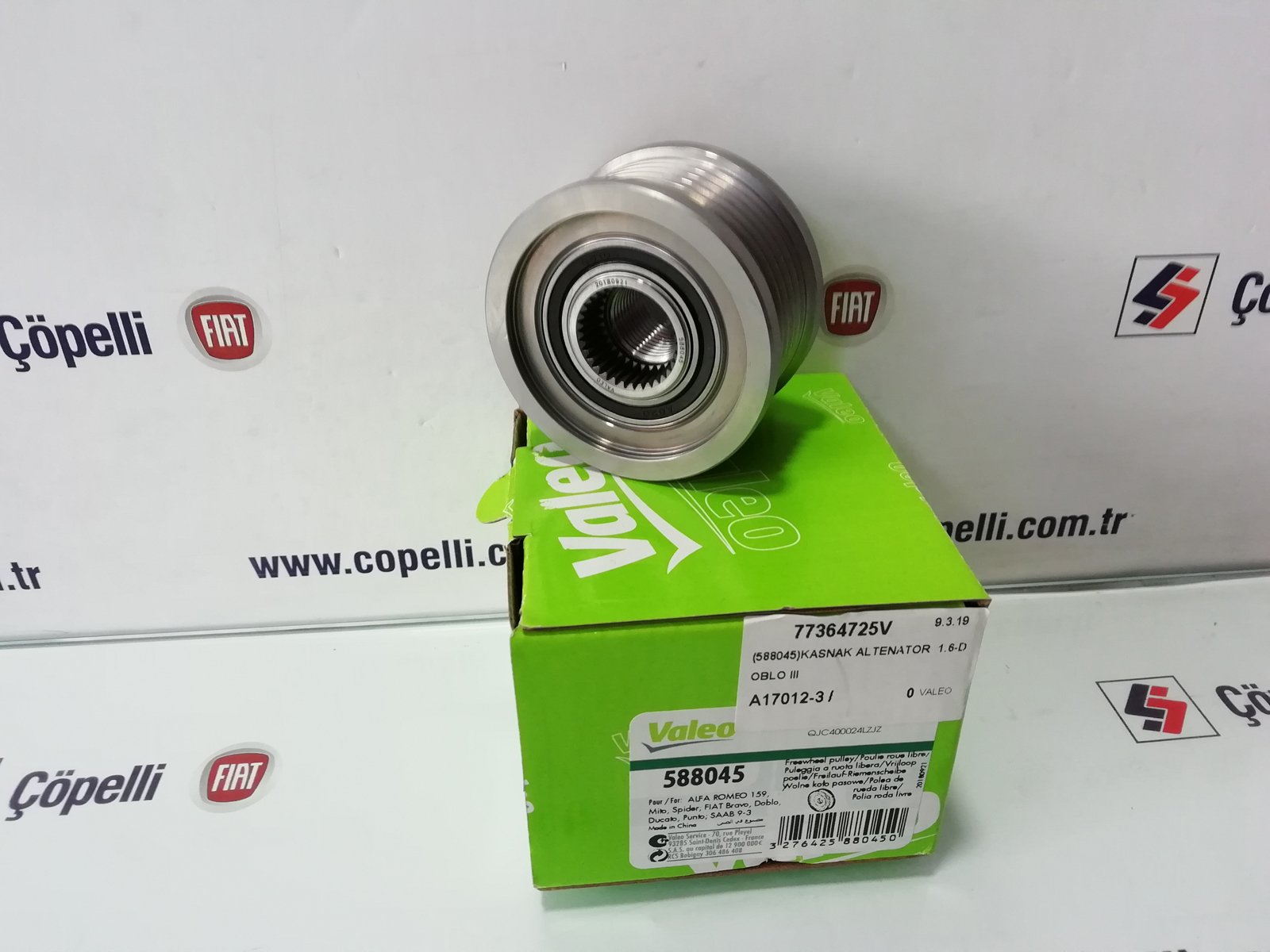 77364725V - (588045)KASNAK ALTENATOR 1.6-DOBLO III / VALEO