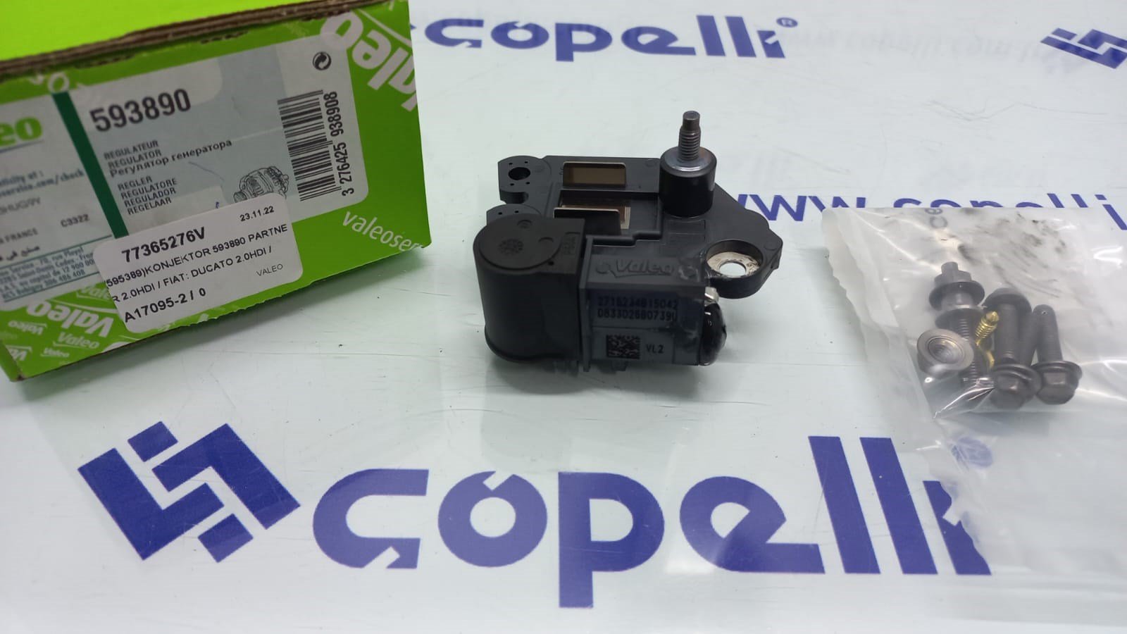 77365276V - (595389)KONJEKTOR 593890 PARTNER 2.0HDI / FIAT: DUCATO 2.0HDI / CITROEN: JUMPY 2. / VALEO