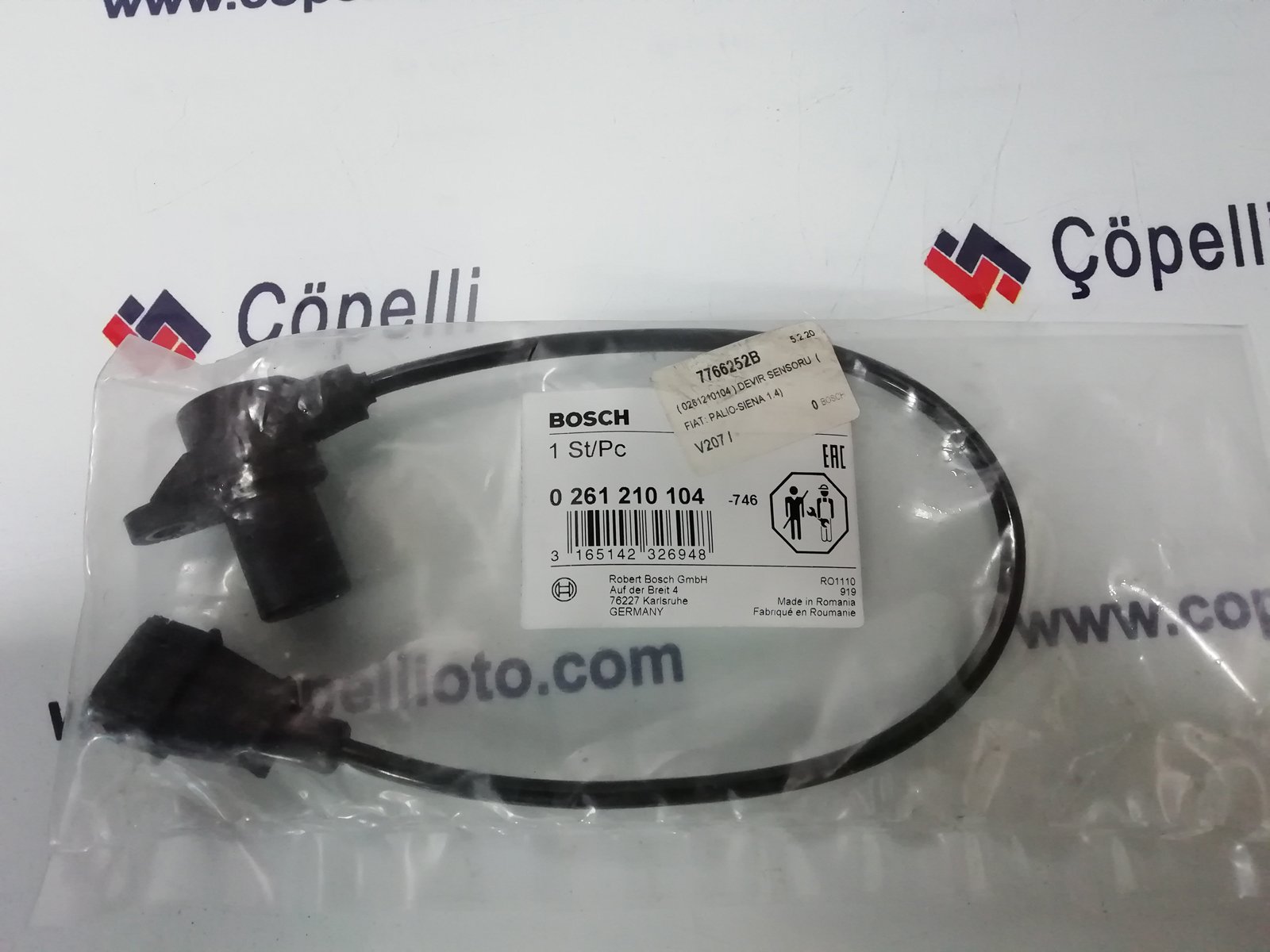 7766252B - ( 0261210104 ) DEVIR SENSORU (FIAT: PALIO-SIENA 1.4) / BOSCH