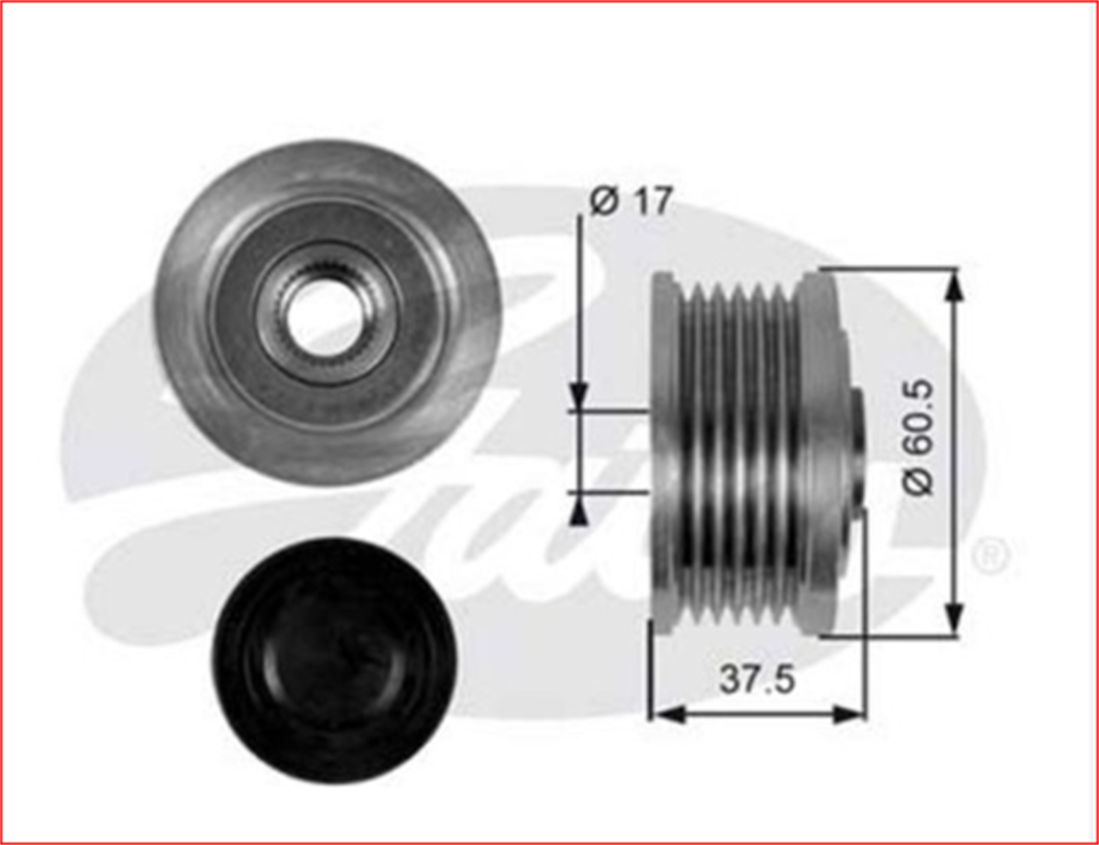 9949129G - ALTERNATOR KASNAGI (KISA MIL)(OAP7048) MAREA-BRAVO-BRAVA 1.9 JTD (99-01) (535002310 ) / GATES