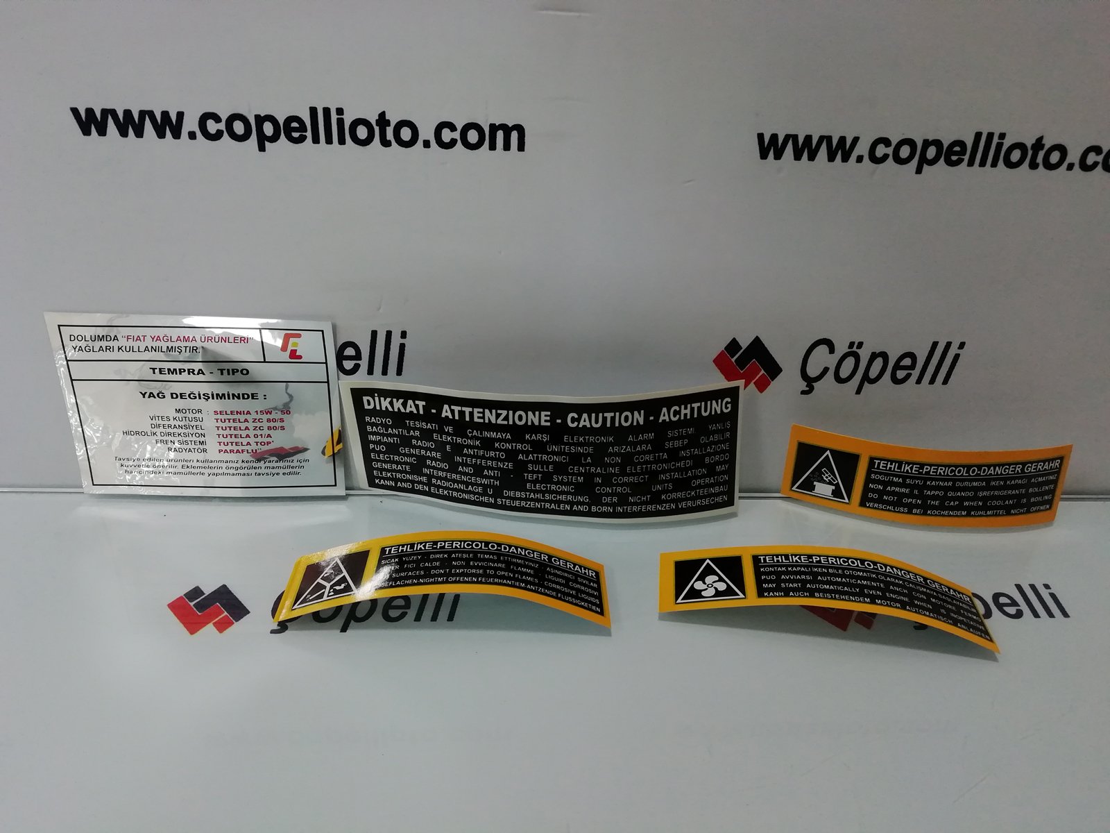 A-6013 - TPSX TIPO MOTOR ETIKETI TAKIM (KUTU:10) / AYHAN