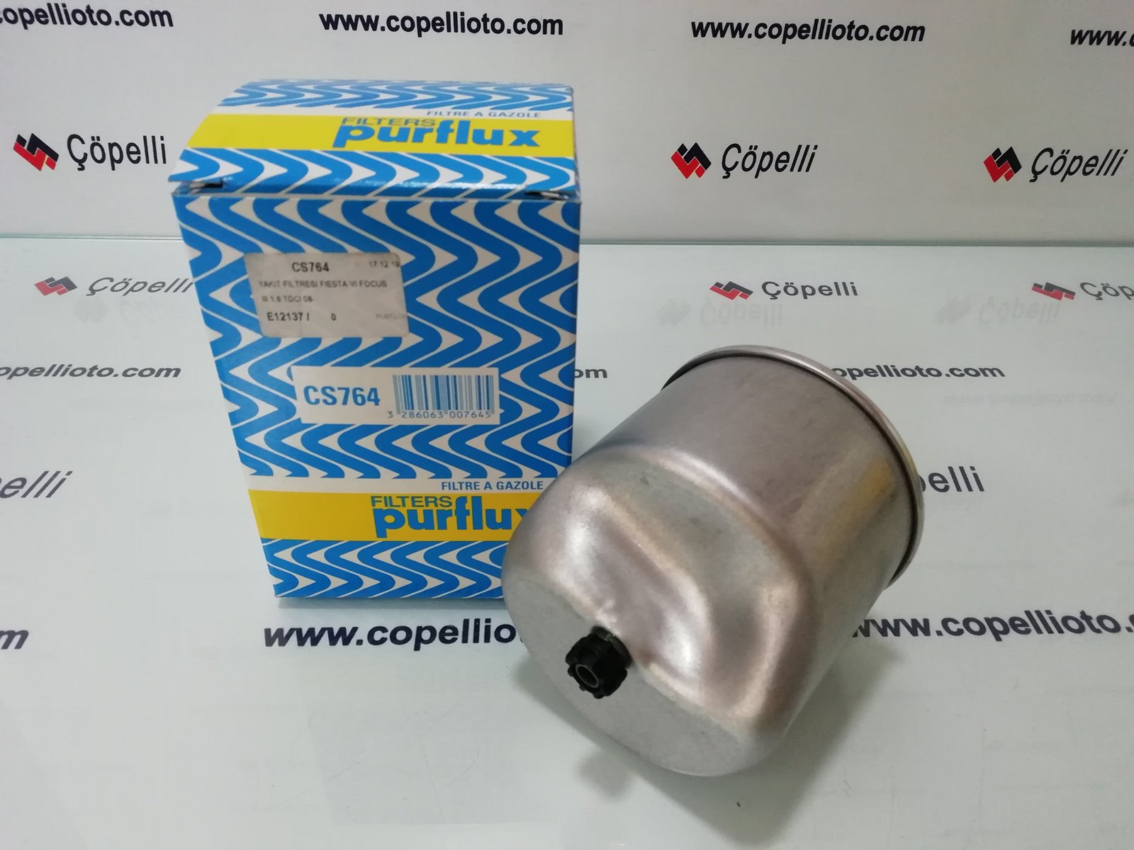 CS764 - YAKIT FILTRESI FIESTA VI FOCUS III 1.6 TDCI 08- AV6Q 9D410 AA / PURFLUX