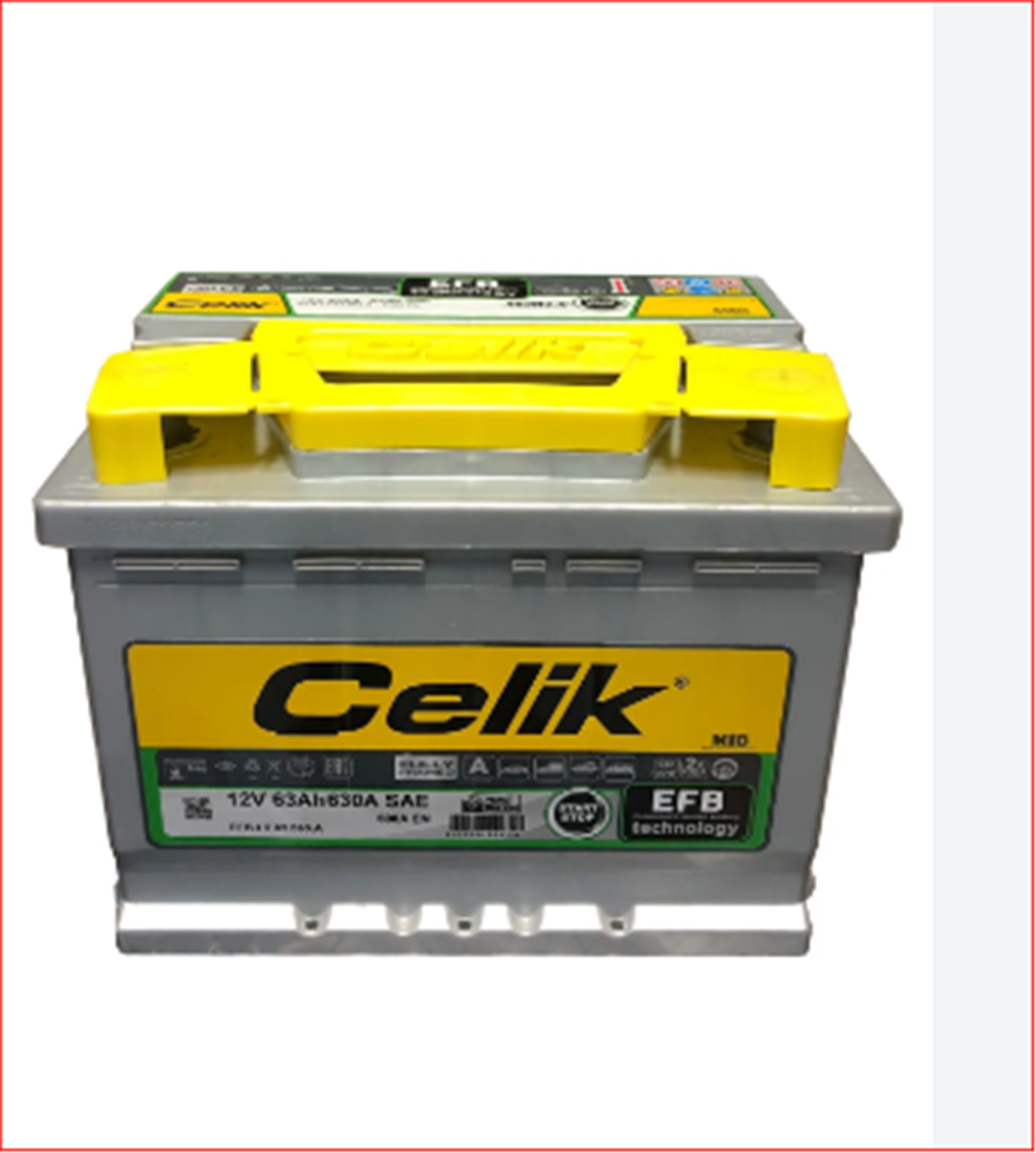 55177964C - AKU, 12*63AH EFB(SULU)(START STOP)YERLI ARACLAR-CELIKAKU-GENEL / CELIKAKU