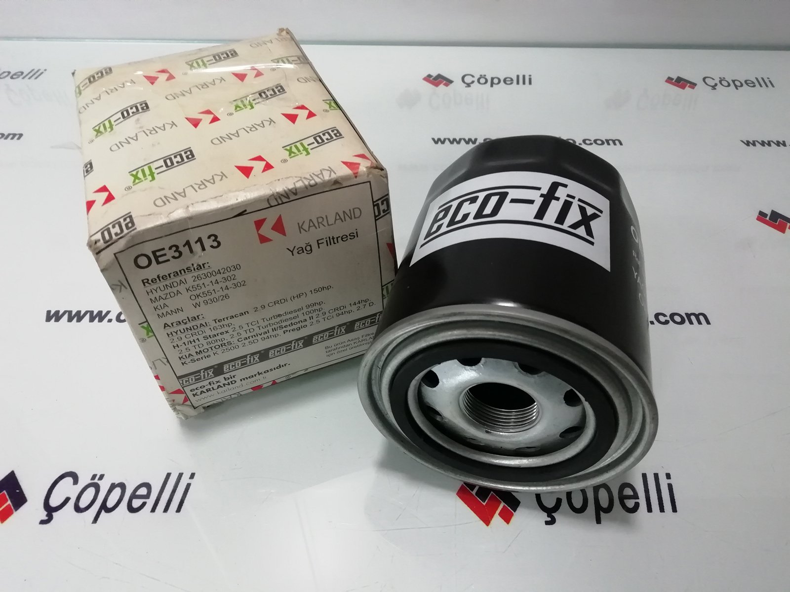 OE3113 - YAG FILTRESI HYUNDAI - 2630042030 H 100 ( 93-06 ) , STAREX 2,5 TDI / ECO-FIXY