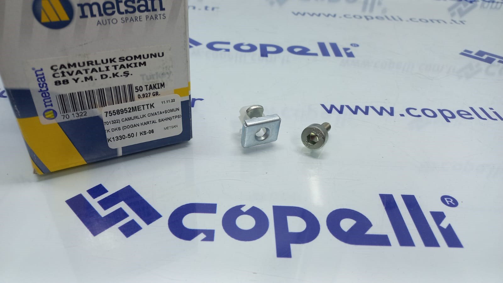 7558952METTK - (701322) CAMURLUK CIVATA+SOMUN TK DKS (DOGAN KARTAL SAHIN)/TPSX / METSAN