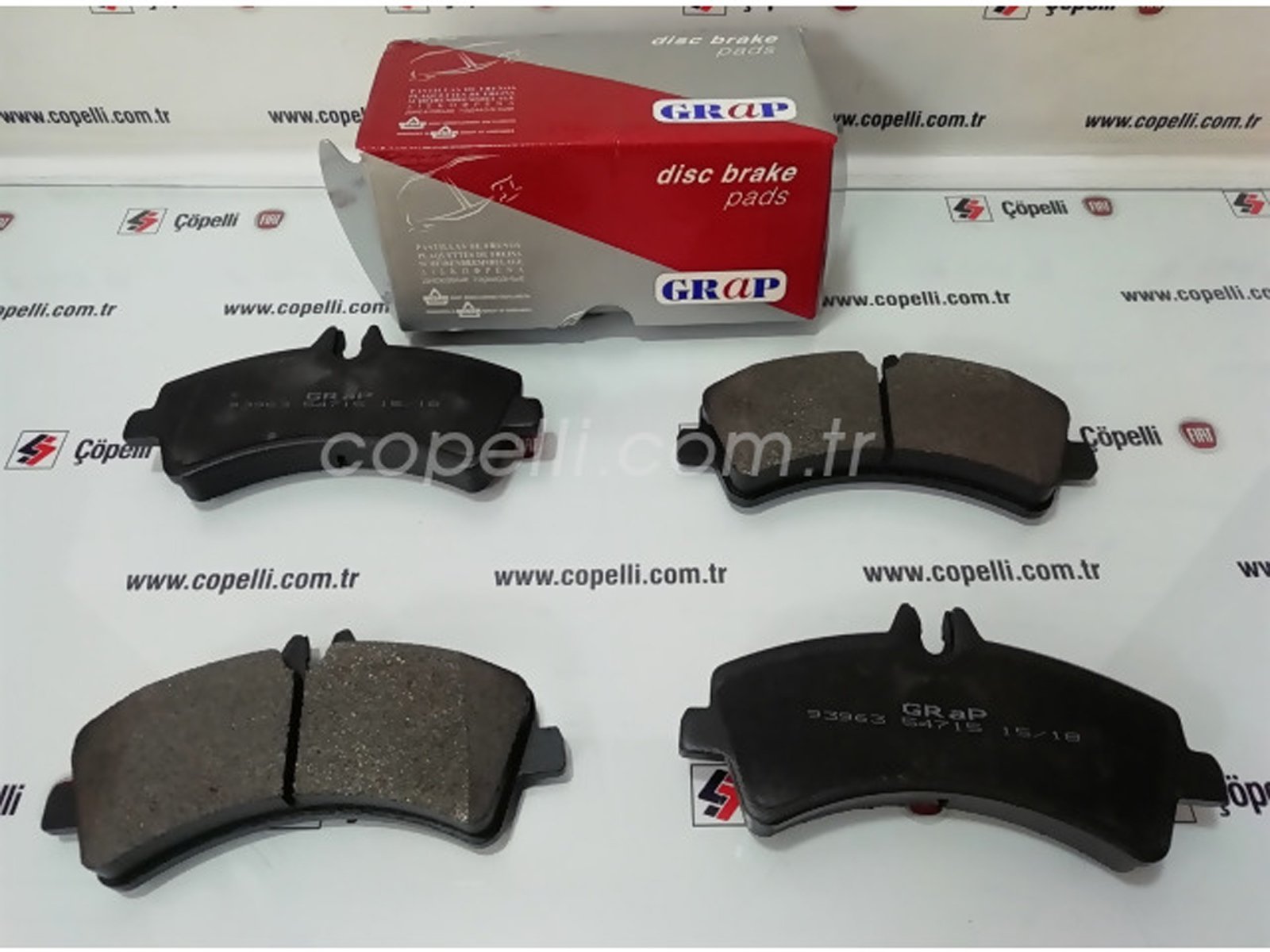 GRP-9 3963 - ARKA BALATA TK. DISK SPRINTER II 2.1 509 CDI STON CRAFTER 30-35 2E 2.5 TDI 5 TON 06- 04862603AA 2921 / GRAP