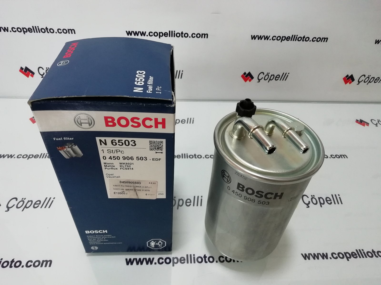 0450906503 - YAKIT FILTRESI CORSA D 07- 1.3CDTI6- WB309 SF342 8130708130700,13286584,813070,8130701,93196533 / BOSCH