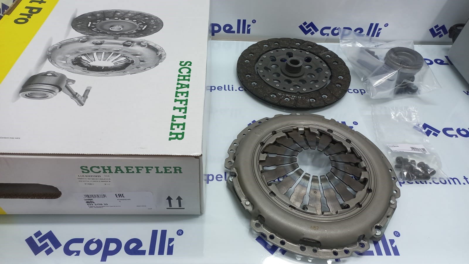 LUK-622315933 - DEBRIYAJ SETI(BASKI+BALATA+RULMAN) ASTRA J CORSA D MARIVA B 1.3 CDTI 09-(REPSET 3CT) / LUK