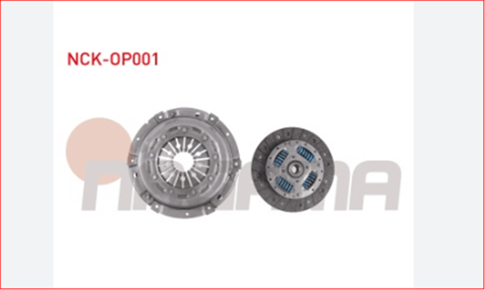 NCK-OP001 - DEBRIYAJ SETI RULMANSIZ OPEL ASTRA F 1.6i 1991-1998 / VECTRA A 2.0 1988-1995 / CALIBRA A (85_) 2.0i -NAGAMA-OPEL / NAGAMA
