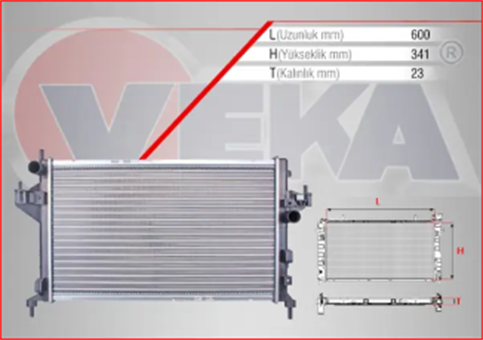 VEKA-163234 - SU RADYATORU 2000-2006>1.3CORSA-COMBO C / VEKA