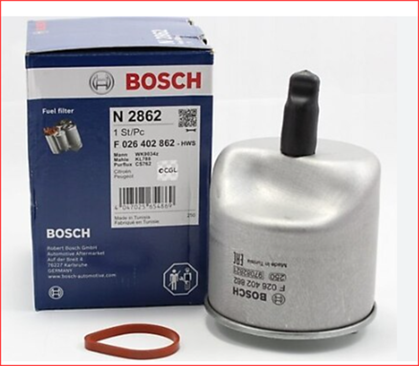 F026402862 - MAZOT FILTRESI 208 301 TEPEE 508 1.4(70HP) 1.6 HDI 10- 1901.97 / BOSCH