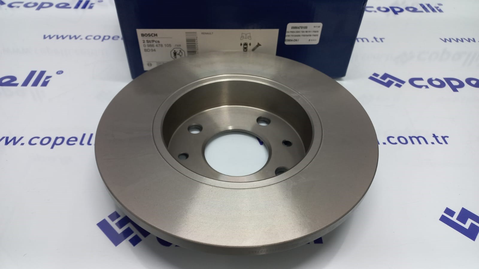 0986478105 - ON FREN DISKI TEK R9 R11 7700704705 7701204282 7700704705 7700704705,7701204282 / BOSCH