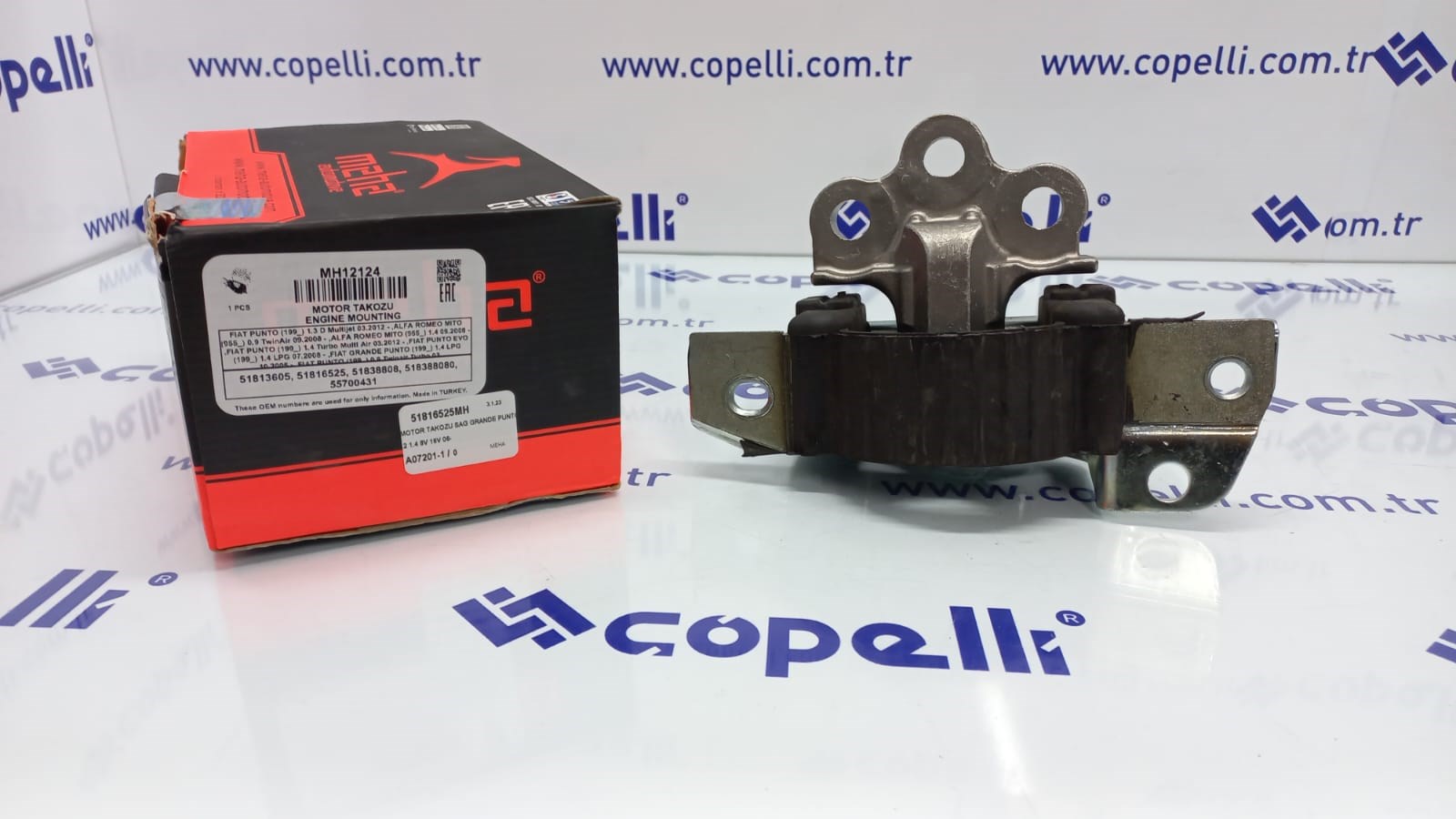 51816525MH - (12124)MOTOR TAKOZU SAG GRANDE PUNTO 1.2 1.4 8V 16V 06- / MEHA