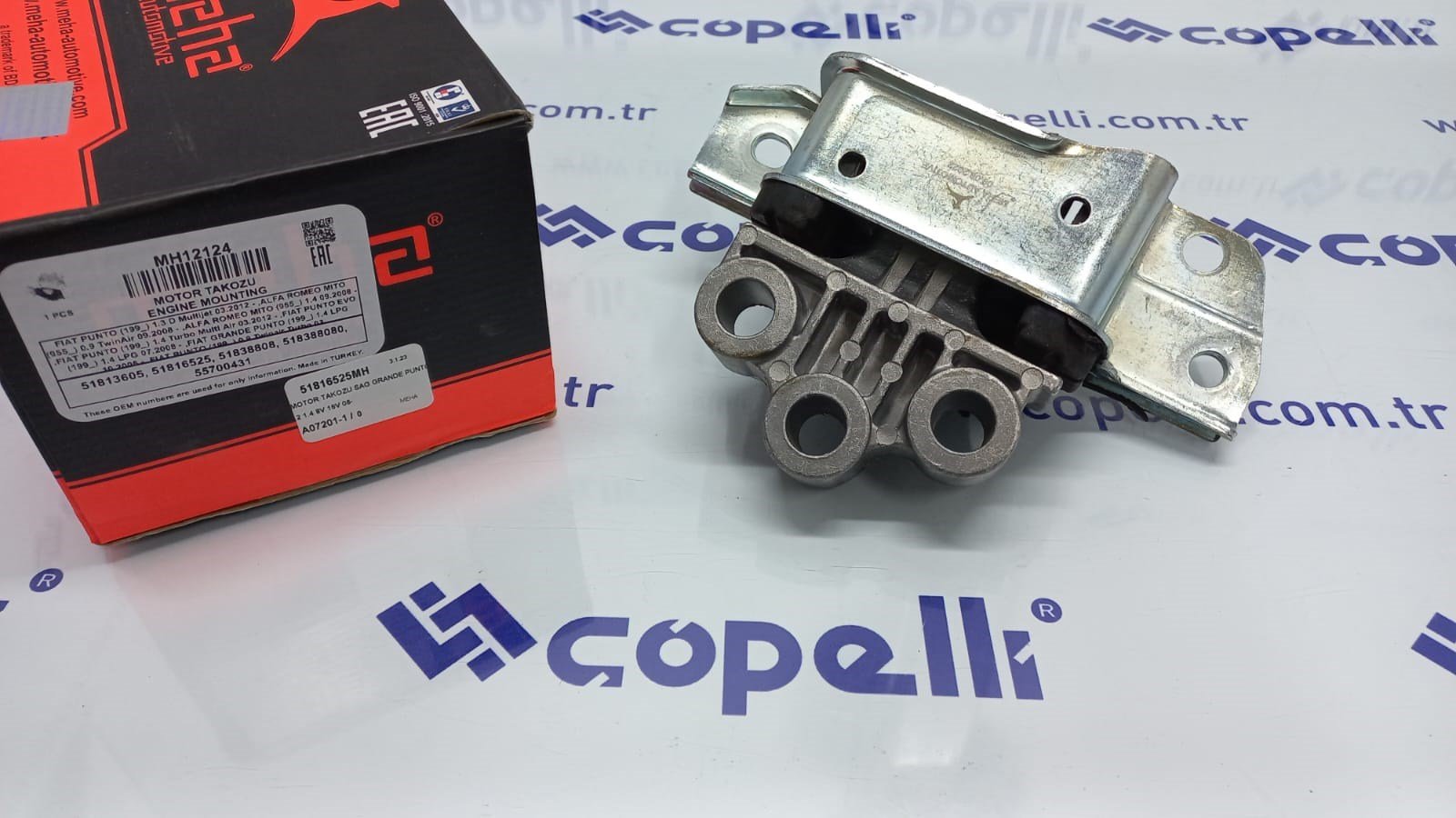 51816525MH - (12124)MOTOR TAKOZU SAG GRANDE PUNTO 1.2 1.4 8V 16V 06- / MEHA