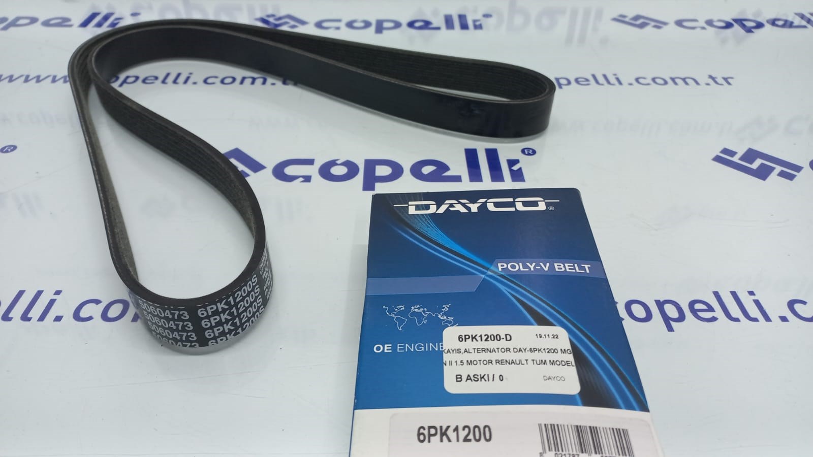 6PK1200-D - KAYIS,ALTERNATOR DAY-6PK1200 MGN II 1.5 MOTOR RENAULT TUM MODELLER 117205191R / DAYCO