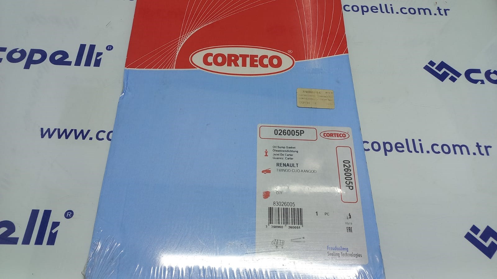 7700866465-C - KARTER CONTASI 1,20MM SACLI KLINGRIT SILIKONLU D7F 710-D7F 720 1,200CC 8 V CLIO-TWINGO 7700866465 / CORTECO