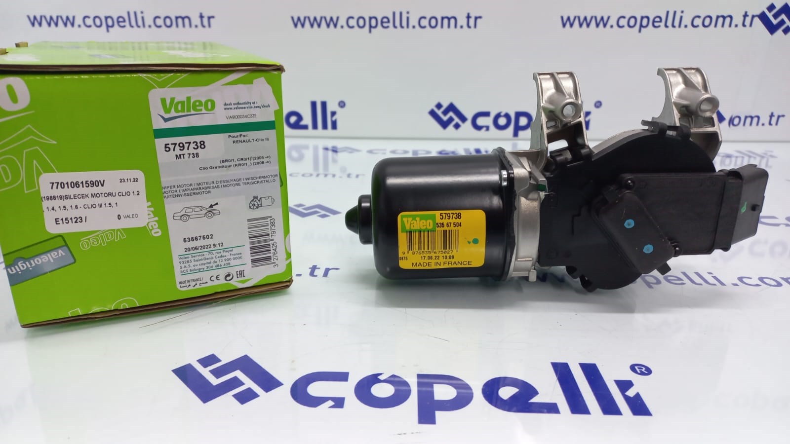 7701061590V - (198819)SILECEK MOTORU CLIO 1.2, 1.4, 1.5, 1.6 - CLIO III 1.5, 1.6 (05-) / VALEO