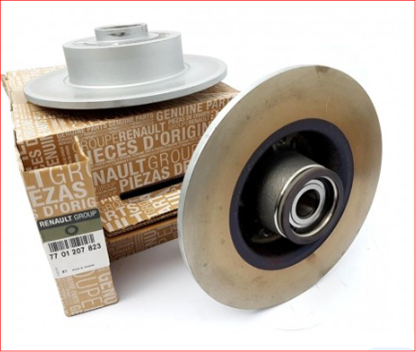 7701207823 - ARKA FREN DISK AYNASI TK(RULMANLI)MGN II 11.02>MODUS 04>CLIO III 06.05(240x8x4DL)-MAIS-RENAULT / MAIS