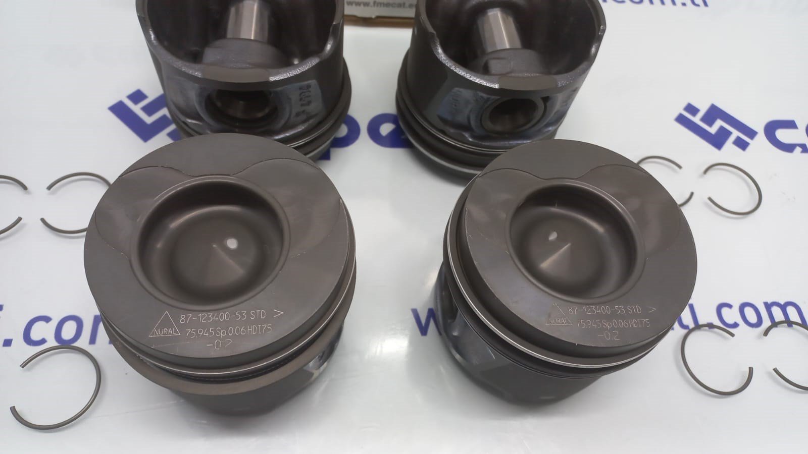 8771831STD1 - PISTON+SEGMAN TEK STD 76.0 0.20 KISA 1.5 K9K EURO3 728 MEGANE CLIO MEGANE II / GOETZE