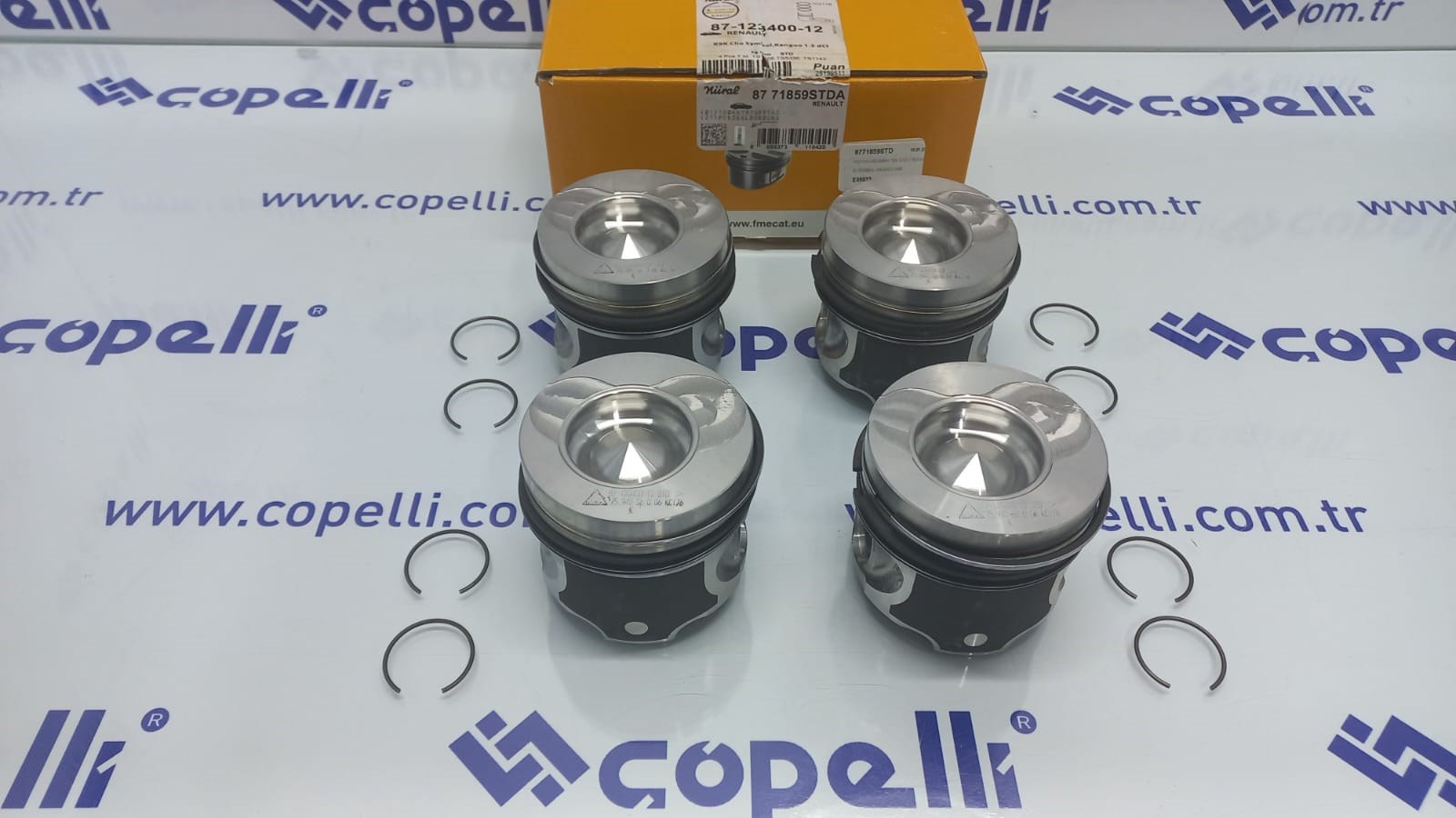 8771859STD - PISTON+SEGMAN TEK STD 1.5DCI-CLIO-SYMBOL-KANGOO K9K / GOETZE
