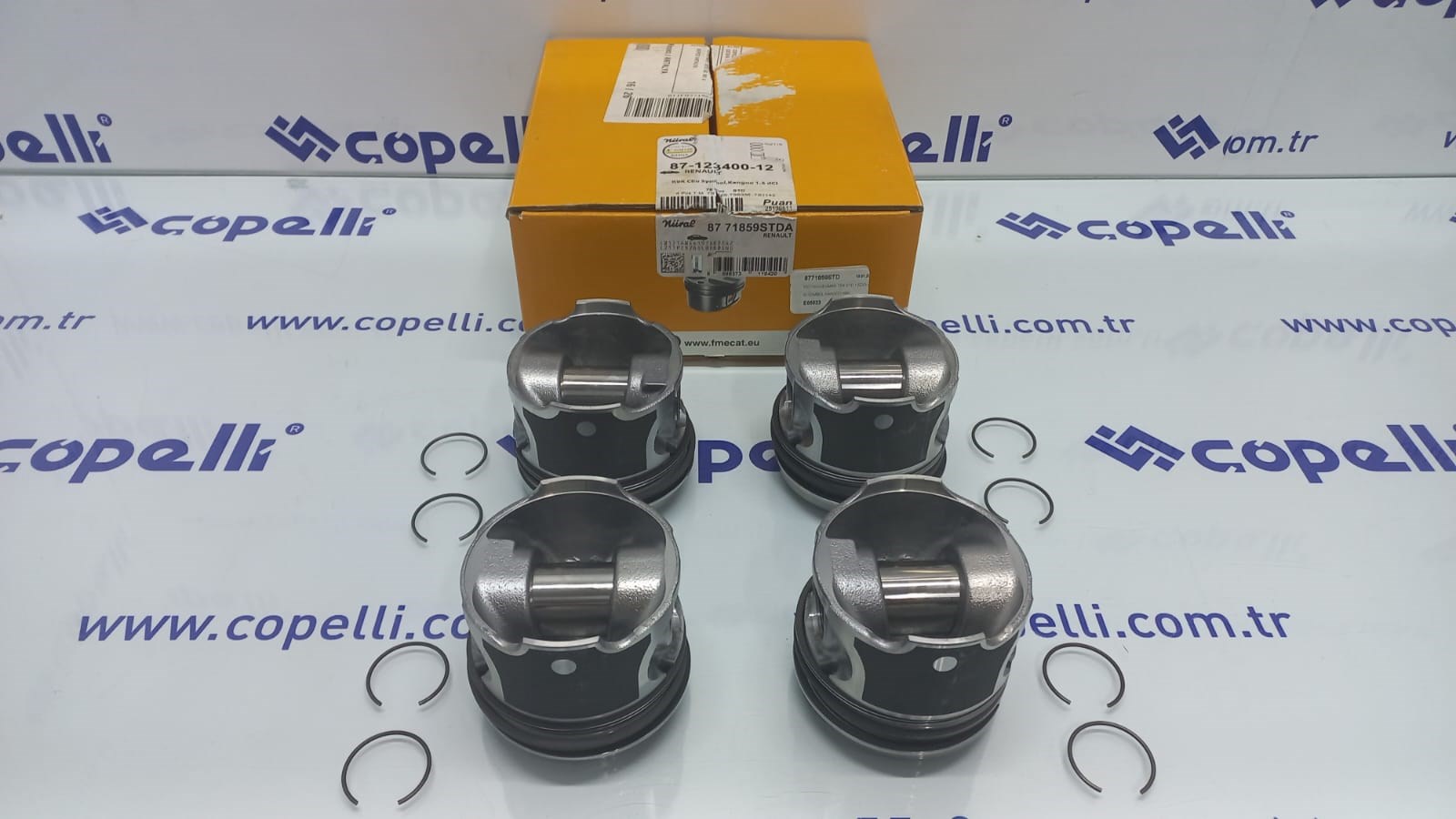8771859STD - PISTON+SEGMAN TEK STD 1.5DCI-CLIO-SYMBOL-KANGOO K9K / GOETZE