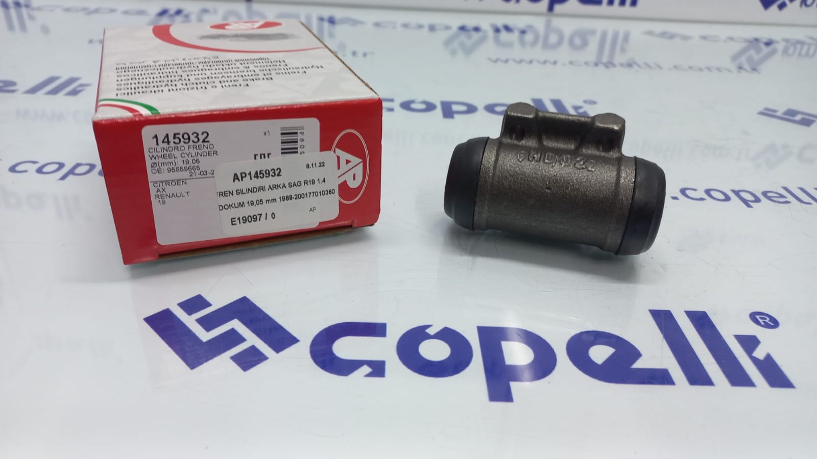 AP145932 - FREN SILINDIRI ARKA SAG R19 1.4 DOKUM 19,05 mm 1988-20017701036007 / AP