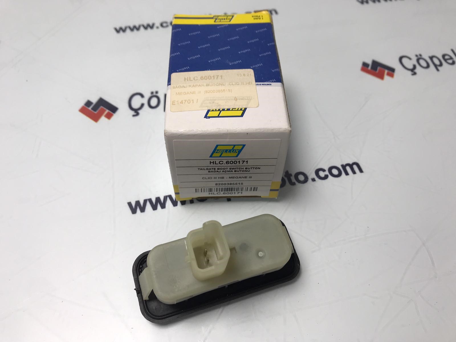 HLC.600171 - BAGAJ KAPAK BUTONU CLIO III HB - MEGANE III (8200385515) / HELLUX