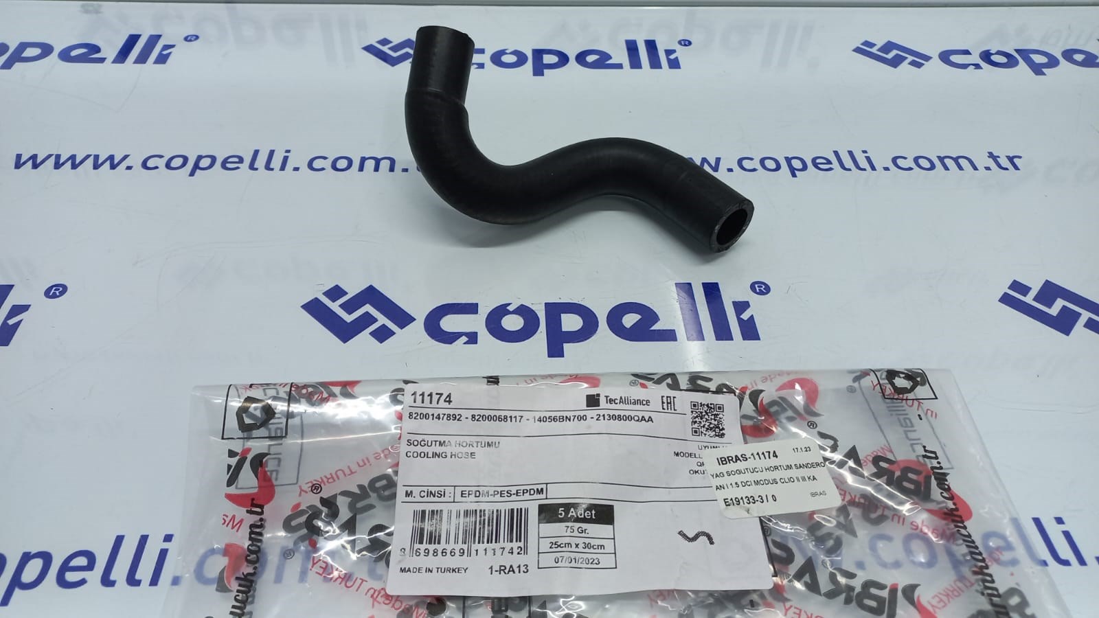 IBRAS-11174 - YAG SOGUTUCU HORTUM SANDERO LOGAN I 1.5 DCI MODUS CLIO II III KANGOO MEGANE 8200147892 / IBRAS