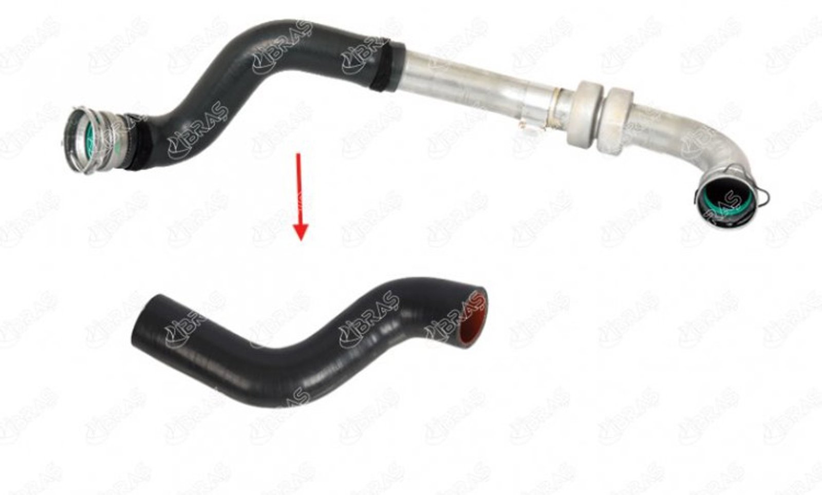 IBRAS-11457 - TURBO HORTUMU METAL BORU HARIC MEGANE III FLUENCE 1.5 DCI 85 105 HP 8200760281 / IBRAS