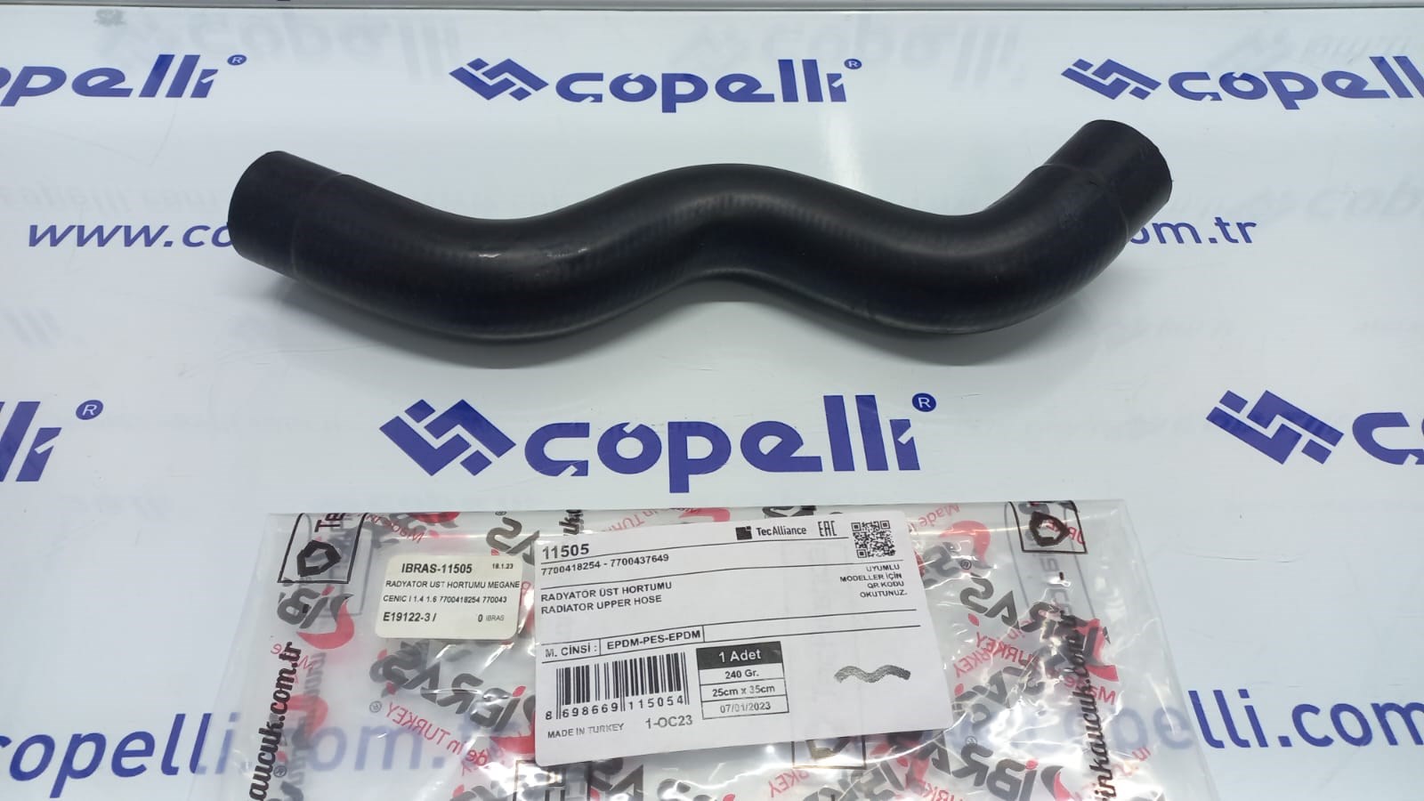 IBRAS-11505 - RADYATOR UST HORTUMU MEGANE I SCENIC I 1.4 1.6 7700418254 7700437649 / IBRAS