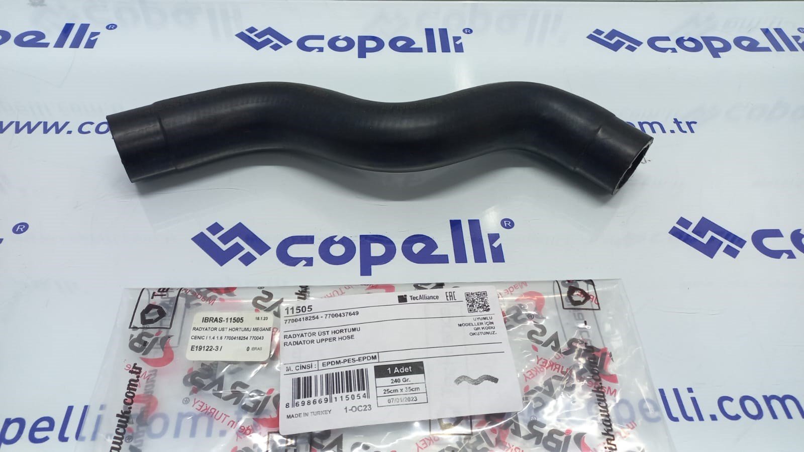 IBRAS-11505 - RADYATOR UST HORTUMU MEGANE I SCENIC I 1.4 1.6 7700418254 7700437649 / IBRAS