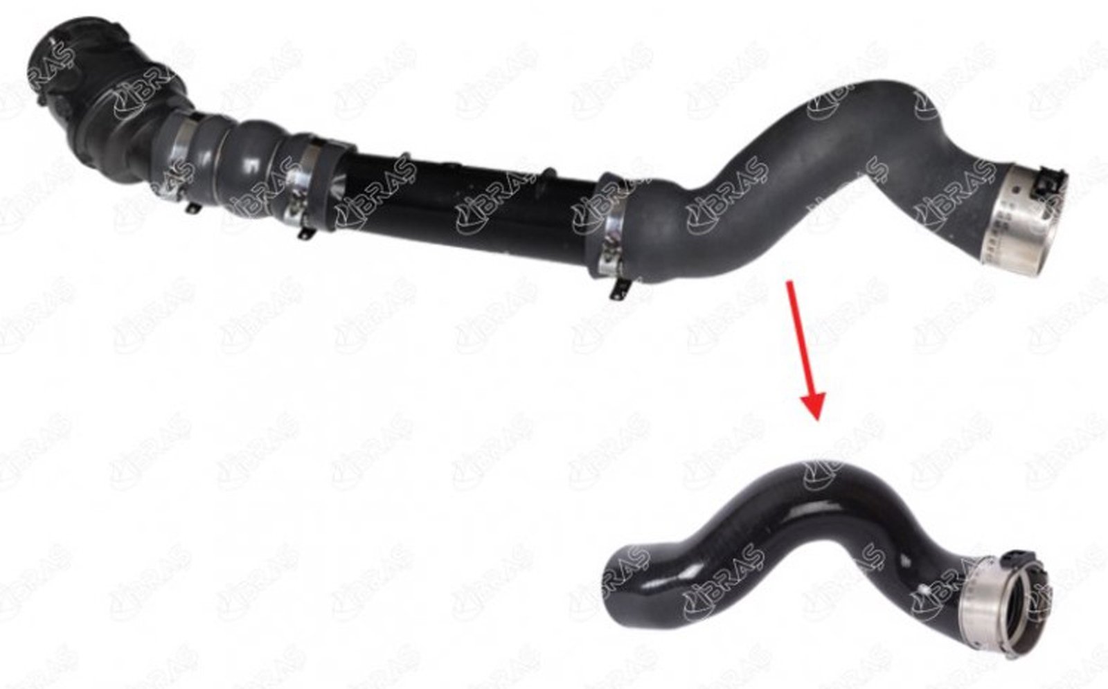 IBRAS-11774 - TURBO HORTUMU BUYUK (HEN) PLS.PRC.YOK KANGOO II 1.5 DCI 144608356R 144606171R 6070900637 4150900437 / IBRAS