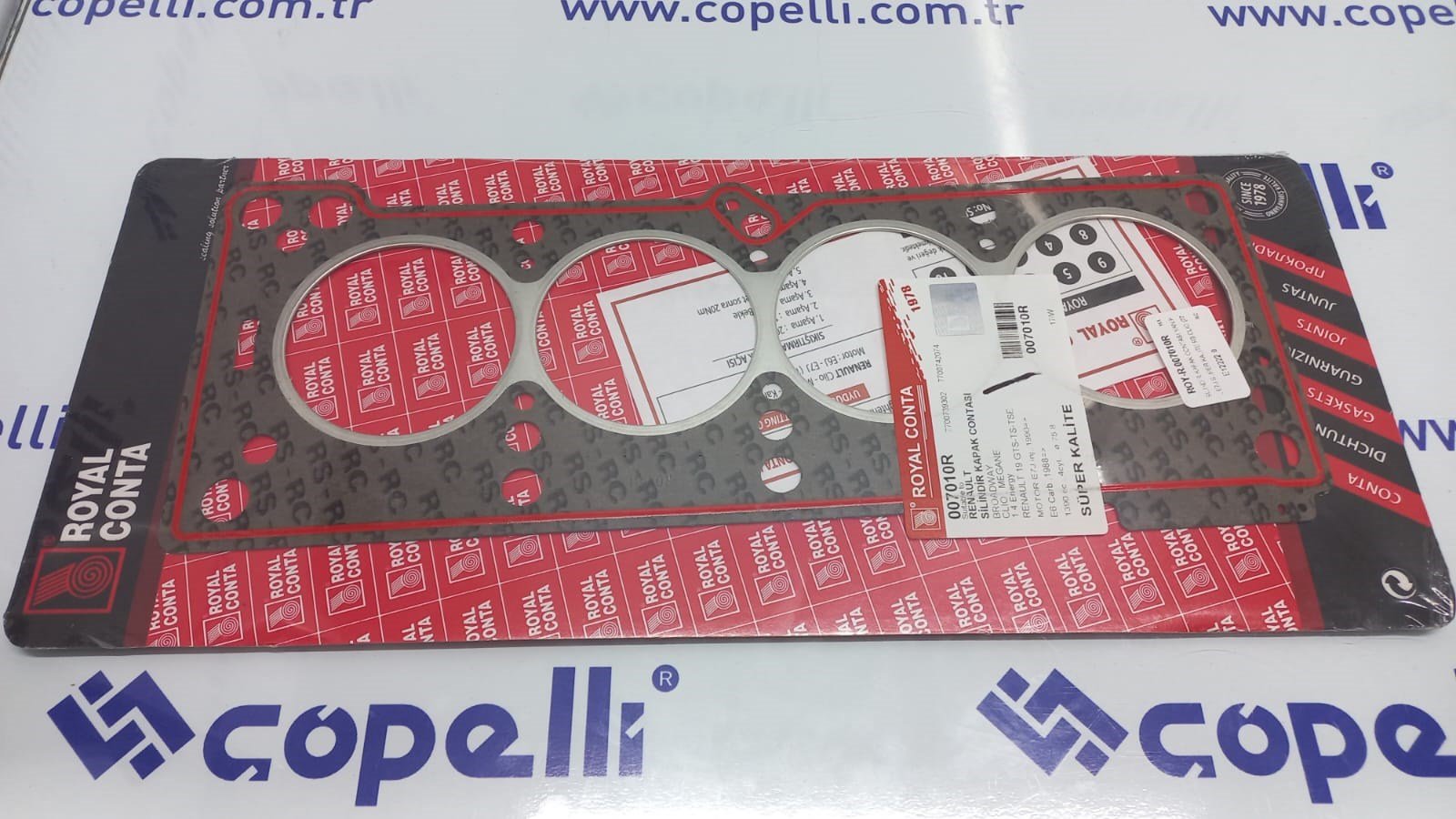 ROY-R.007010R - SILINDIR KAPAK CONTASI YAN KANAL E7J SUPER KALITE R9 CLIO (7700739302 7700853186) / ROYAL