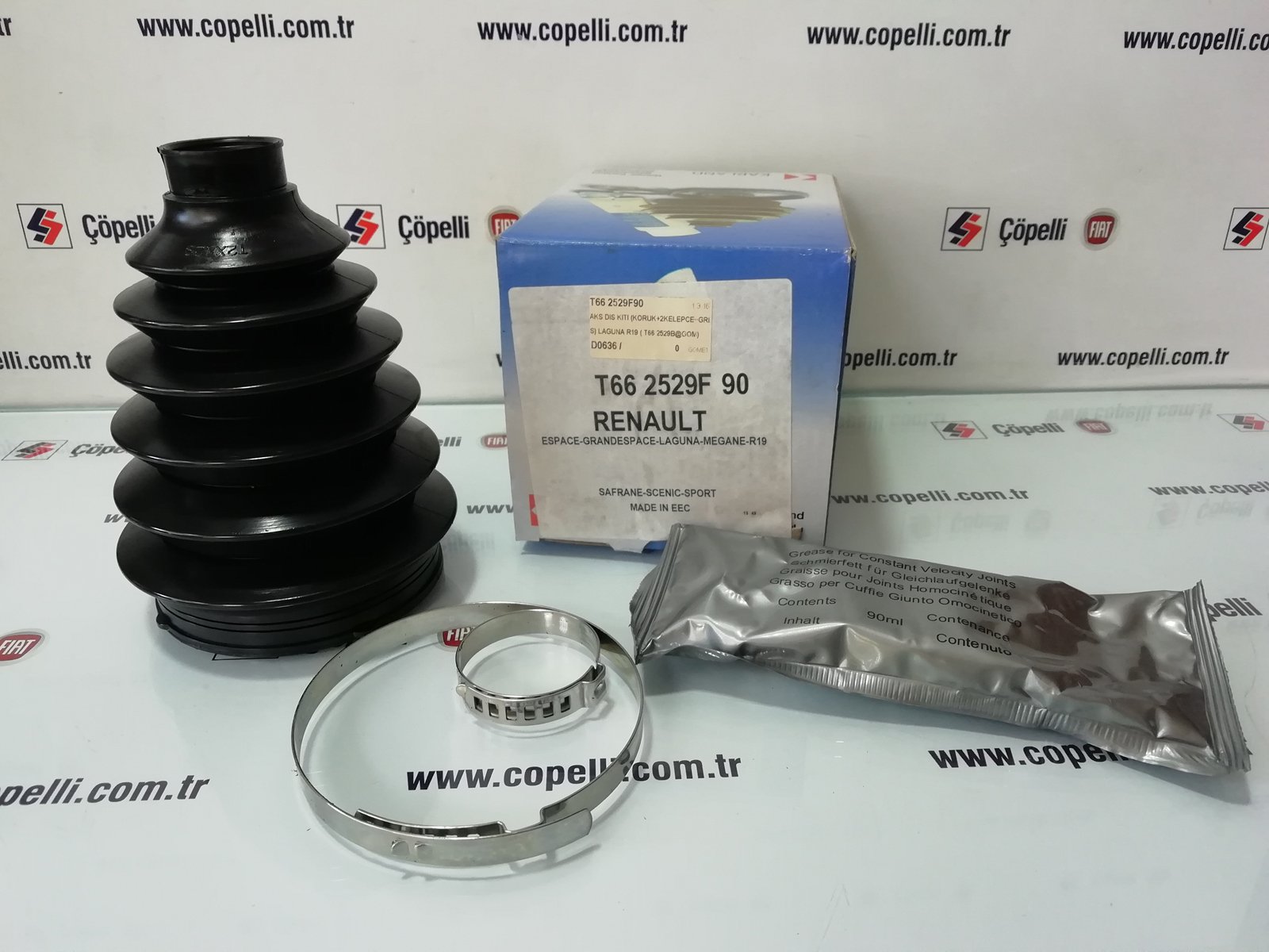 T66 2529F90 - AKS DIS KITI (KORUK+2KELEPCE+GRES) LAGUNA R19 ( T66 2529B@GOM) 7701469021 4950838600 / GOMET