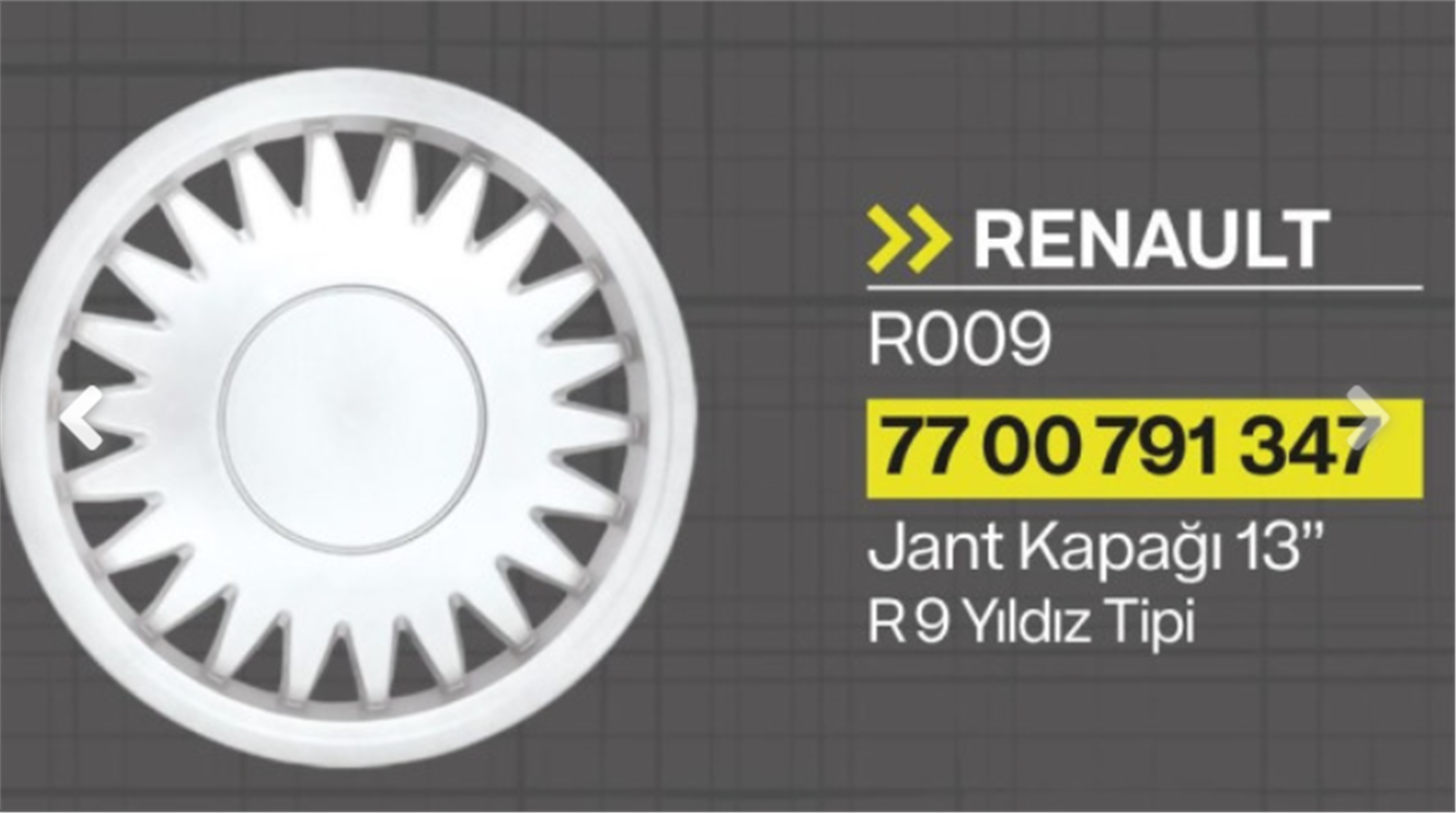 TIS-R-009 - JANT KAPAGI 13 JANT R9 (7700791347)-TISA-RENAULT / TISA