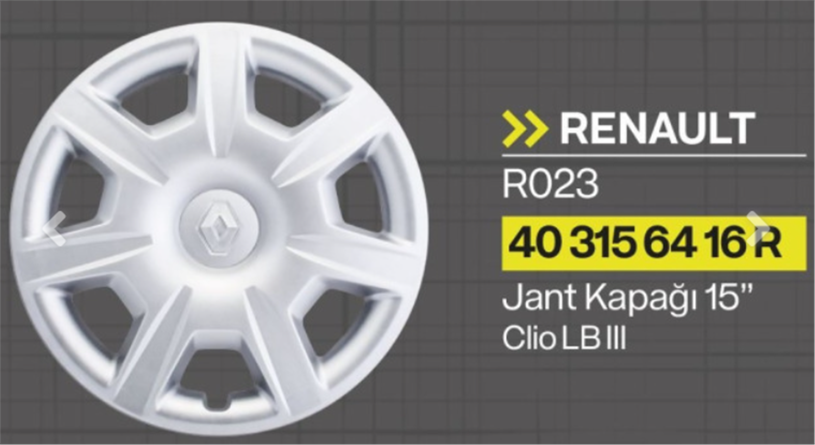 TIS-R-023 - JANT KAPAGI CLIO JOY YM (403156416R)-TISA-RENAULT / TISA