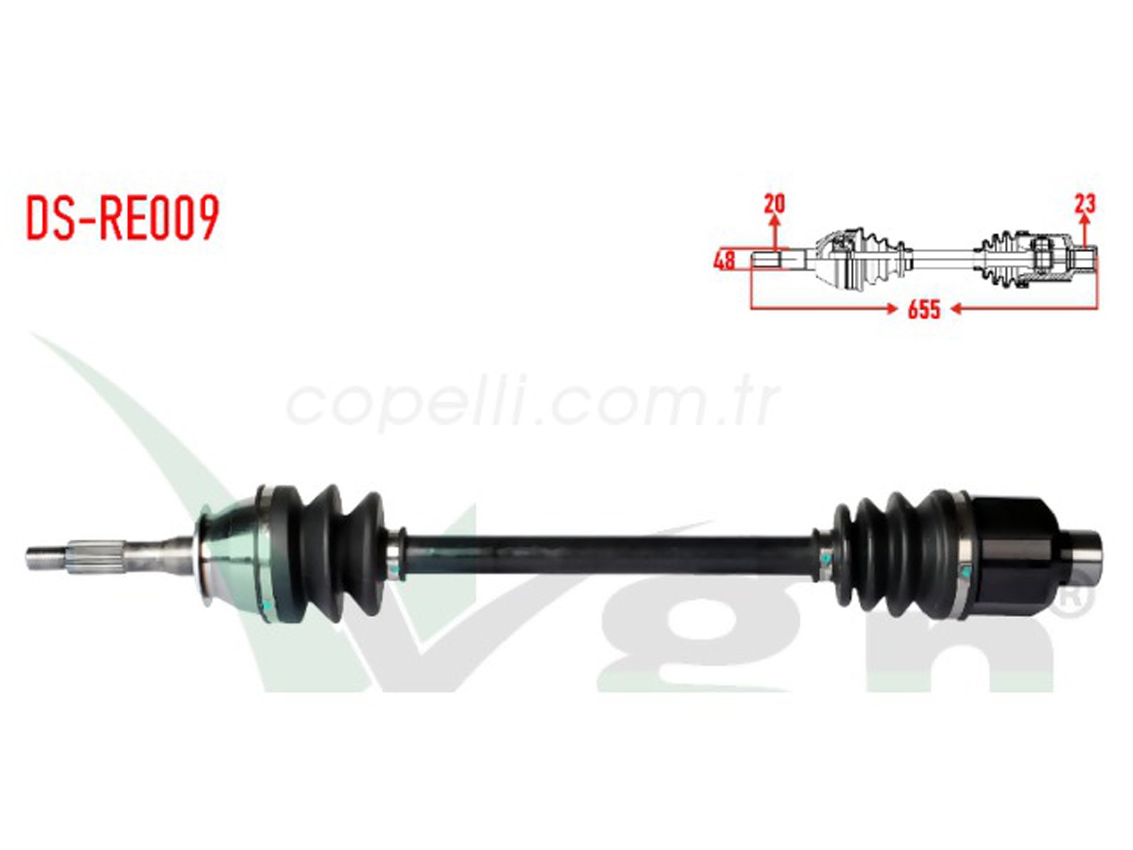 VEKA-RN8024 - KOMPLE AKS ON, R-L R12 1300-1400 (DS-RE009)7701348085 / VEKA