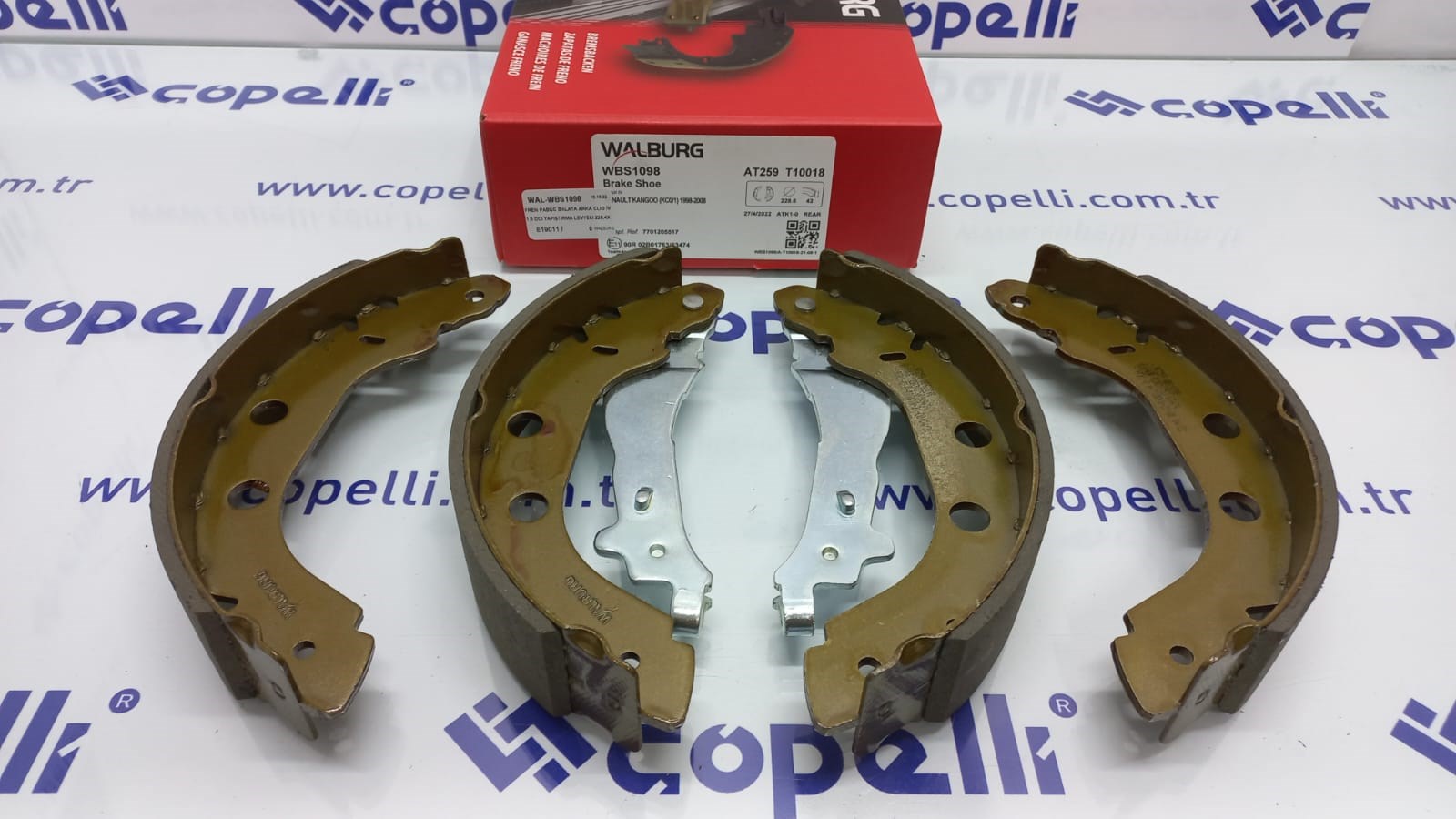 WAL-WBS1098 - FREN PABUC BALATA ARKA CLIO IV 1.5 DCI YAPISTIRMA LEVYELI 228,4X42 2012 7701205517 KANGO 2000 2008 / WALBURG