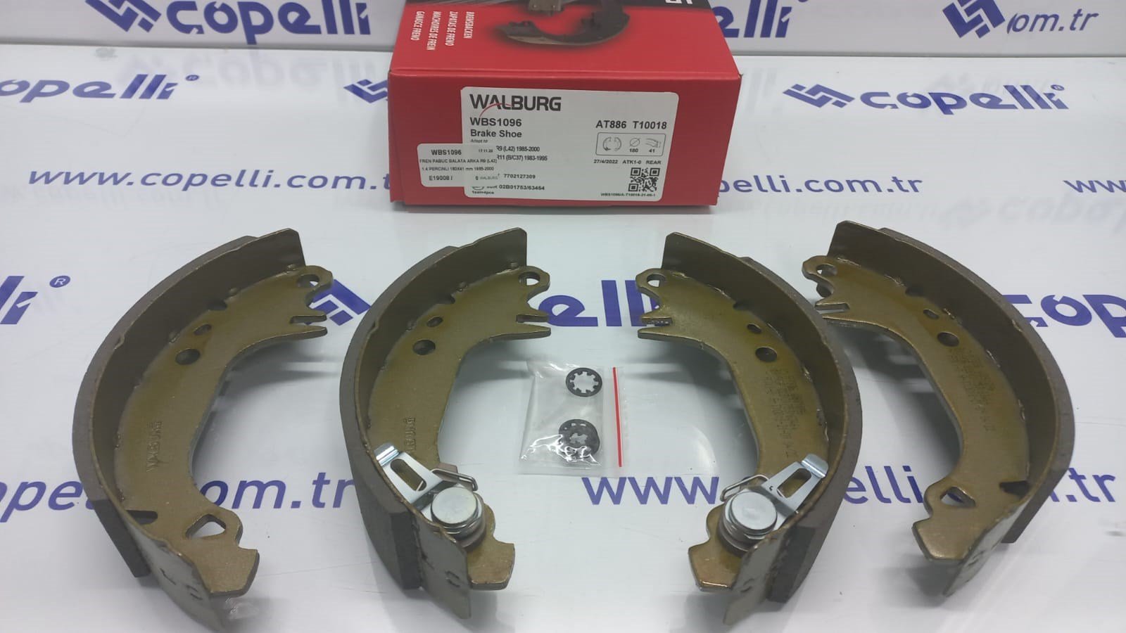 WBS1096 - FREN PABUC BALATA ARKA R9 (L42) 1.4 PERCINLI 180X41 mm 1985-2000/R11 (B/C37) 1.4 1983-1995/R11 (B/C / WALBURG