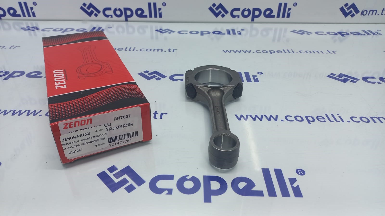 ZENON-RN7007 - PISTON KOLU MEGANE-KANGOO-CLIO K4J-K4M 2010- (121009455R)(RN7007) / ZENON