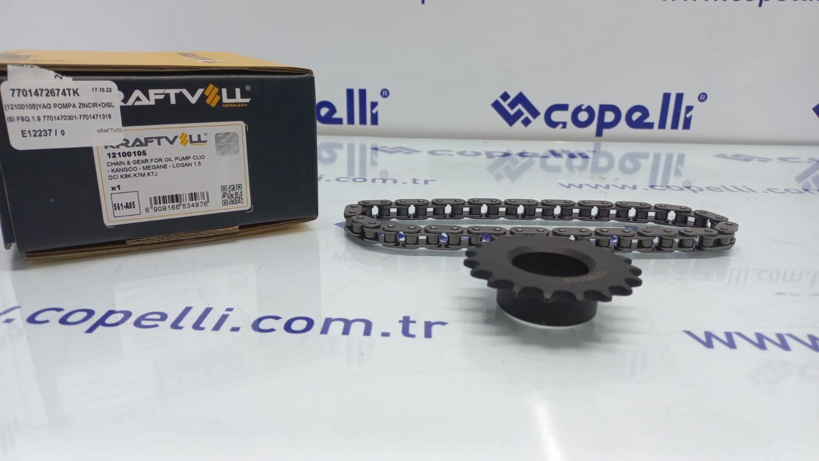 7701472674TK - (12100105)YAG POMPA ZINCIR+DISLISI F8Q 1.9 7701470301-7701471316 (DK2090) / KRAFTVOL