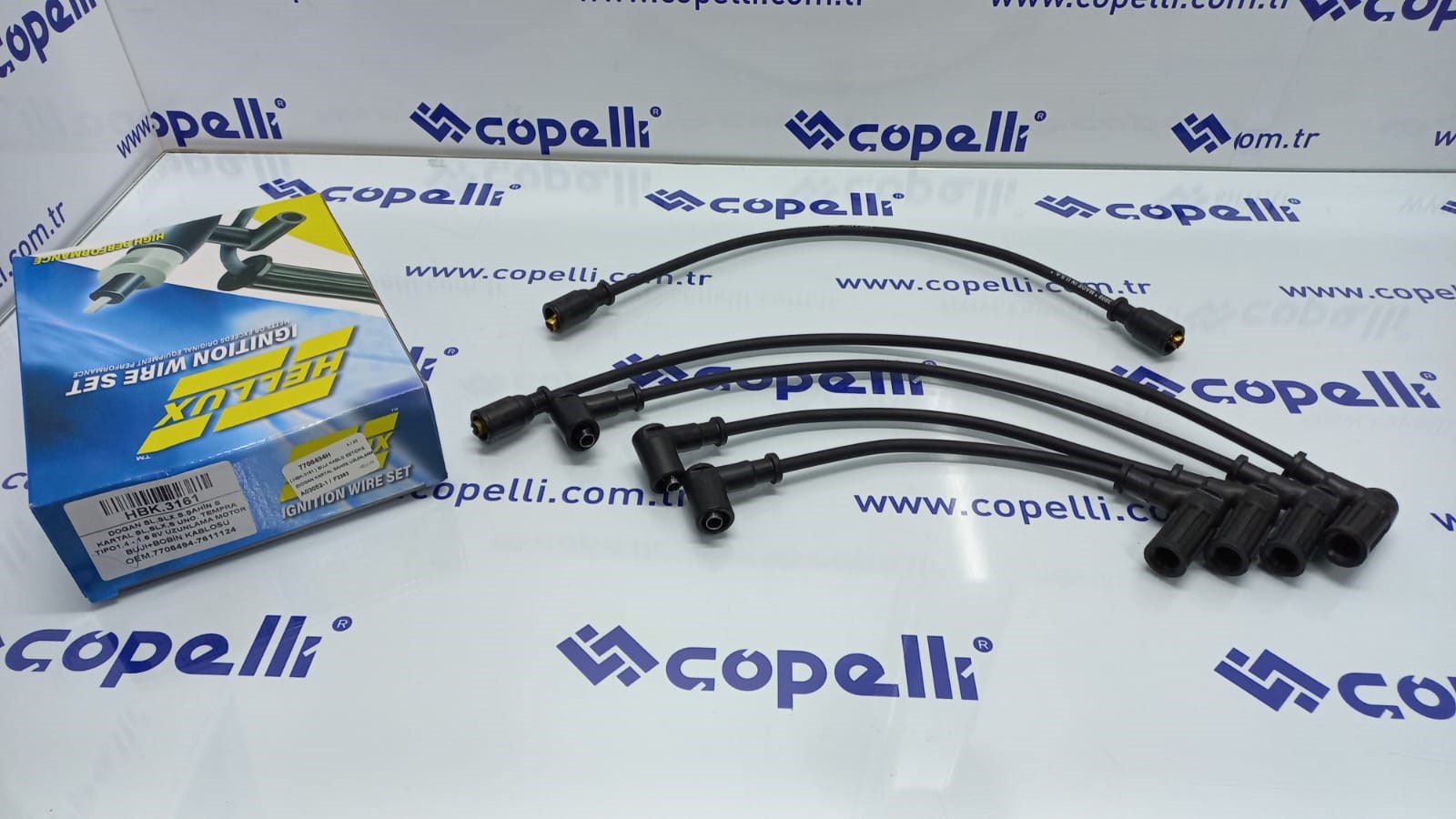 7706494H - ( HBK-3161 ) BUJI KABLO SETIDKS (DOGAN KARTAL SAHIN) UZUNLAMA MOTOR 1.6 8V / HELLUX