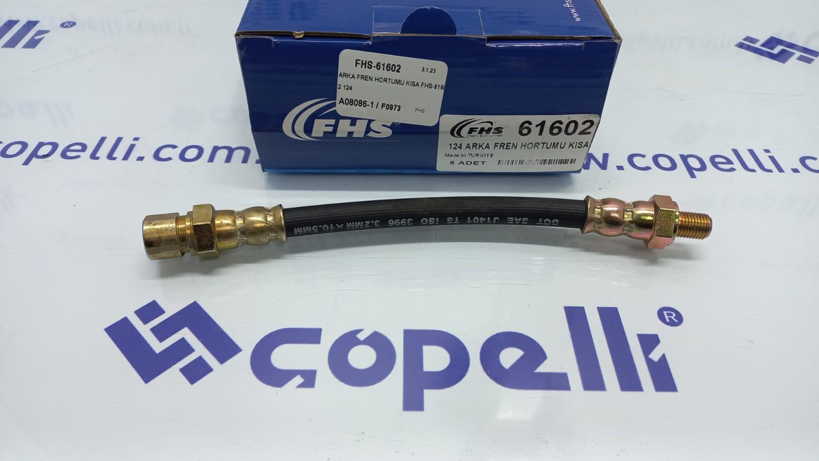 FHS-61602 - ARKA FREN HORTUMU KISA FHS-61602 124 / FHS