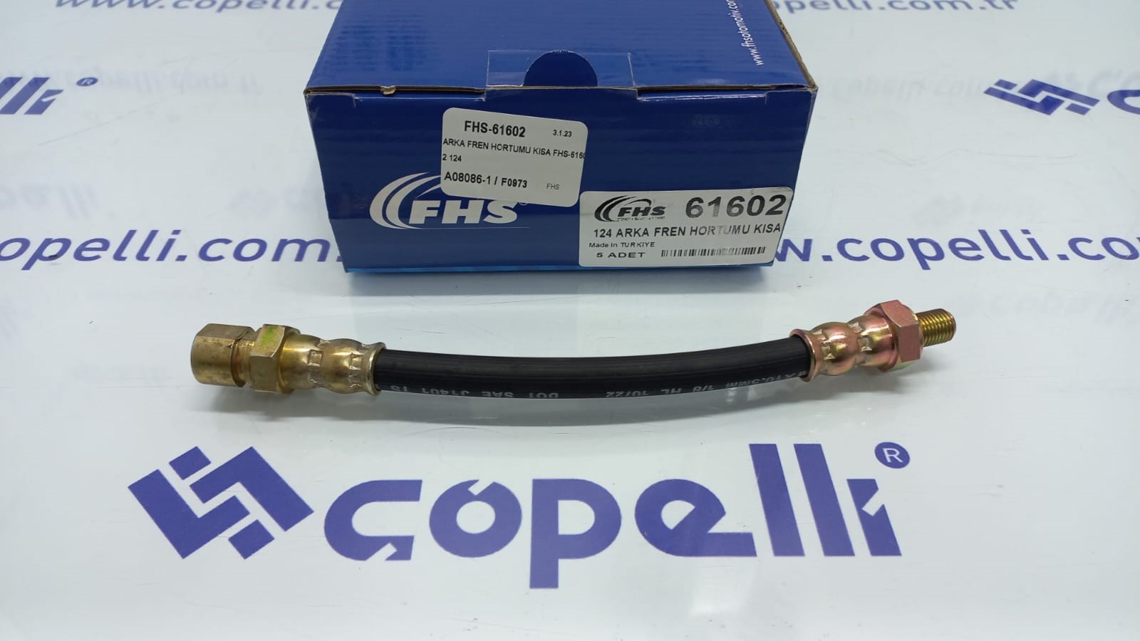 FHS-61602 - ARKA FREN HORTUMU KISA FHS-61602 124 / FHS