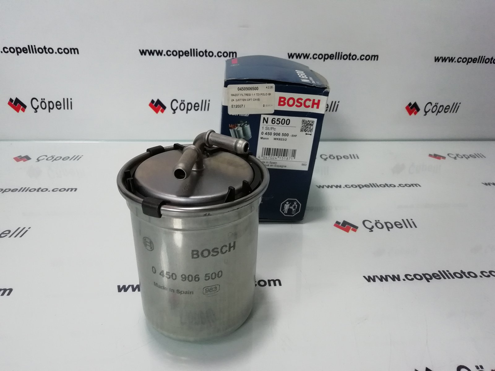 0450906500 - MAZOT FILTRESI 1.4 TDI POLO IBIZA USTTEN CIFT CIKIS 6Q0127400F,6Q0127401F / BOSCH