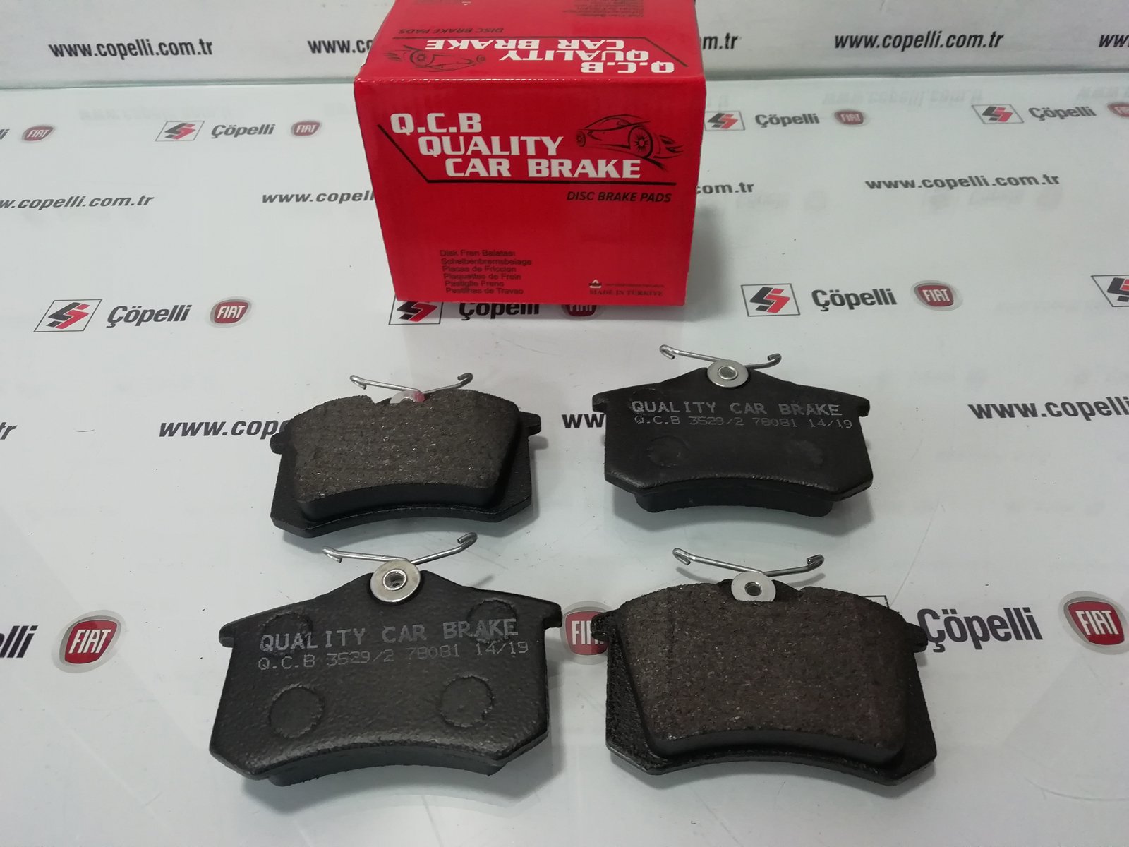 QCB-3529 - ARKA BALATA TK. VW PASSAT-GOLF 4 87-96 1H0690451 20961 102.0(1H0690451) 102.0 KRL626 102.2 102.4 323 / CARBRAKE