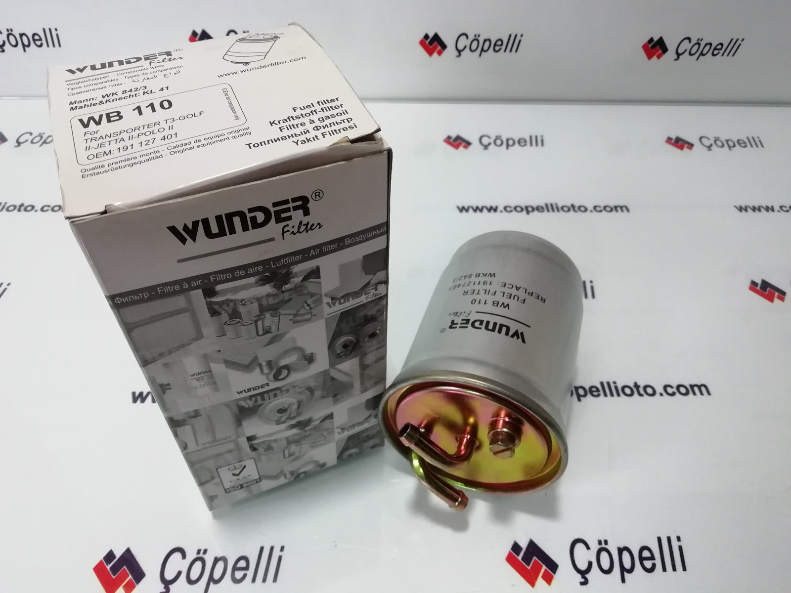 WB 110 - MAZOT FILTRESI, TRANSPORTER T3 - GOLF II-JETTA II- POLO II POLO 191127401 SF118-H 70 WK04-WK 842/3 / WUNDER